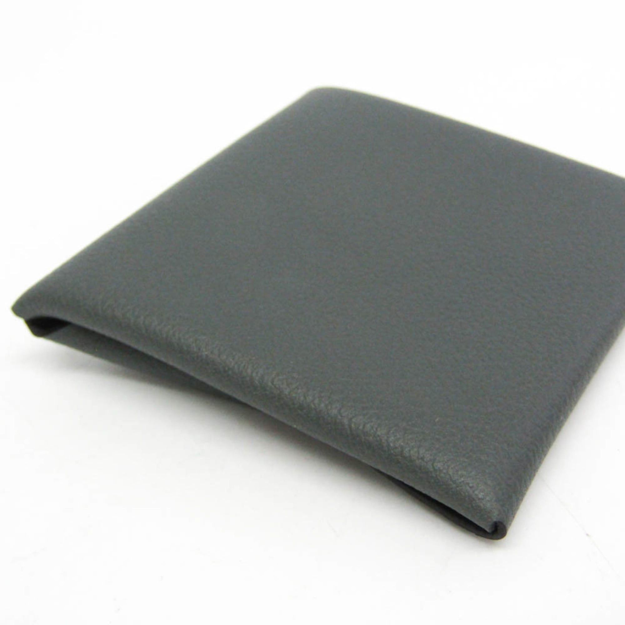 Hermes Hermes Bastia Men,Women Evercolor Leather Coin Purse/coin Case Gray Size ONE SIZE - 6 Thumbnail