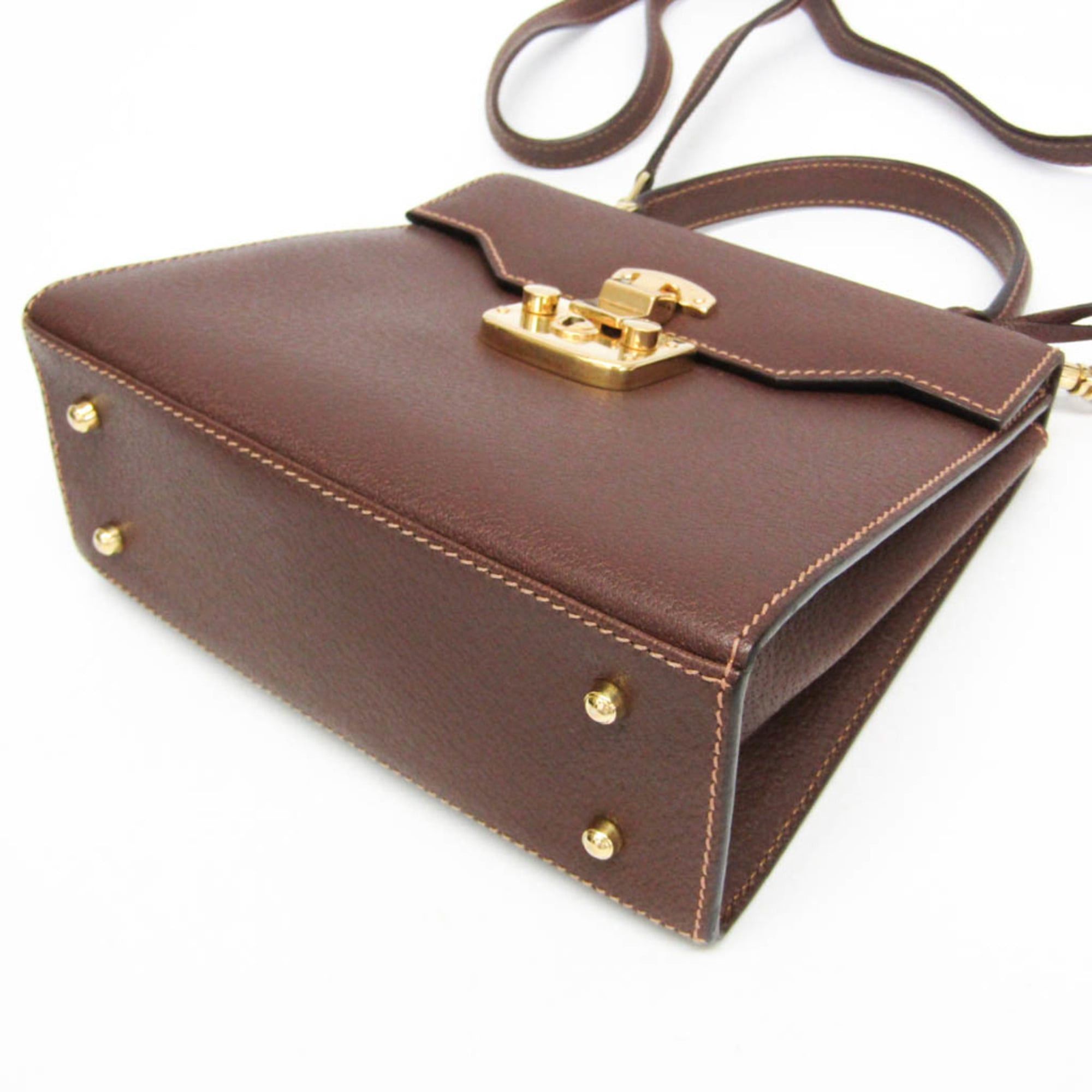 Gucci Gucci Lady Rock 000 110 0211 Women's Leather Handbag,Shoulder Bag Brown Size ONE SIZE - 5 Thumbnail