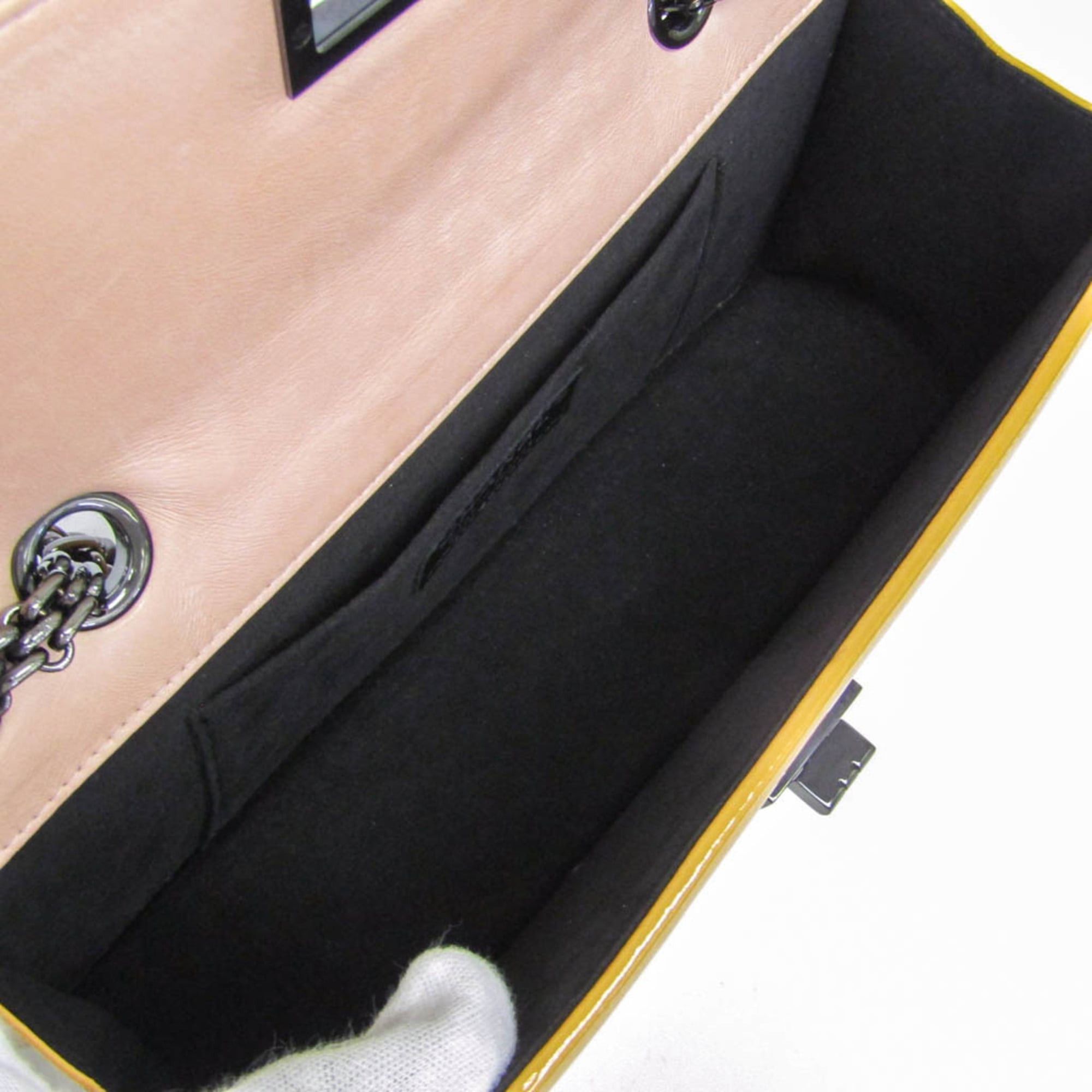 Chanel Chanel Chain Shoulder Bag Women's Leather Shoulder Bag Pink,Yellow Size ONE SIZE - 4 Thumbnail