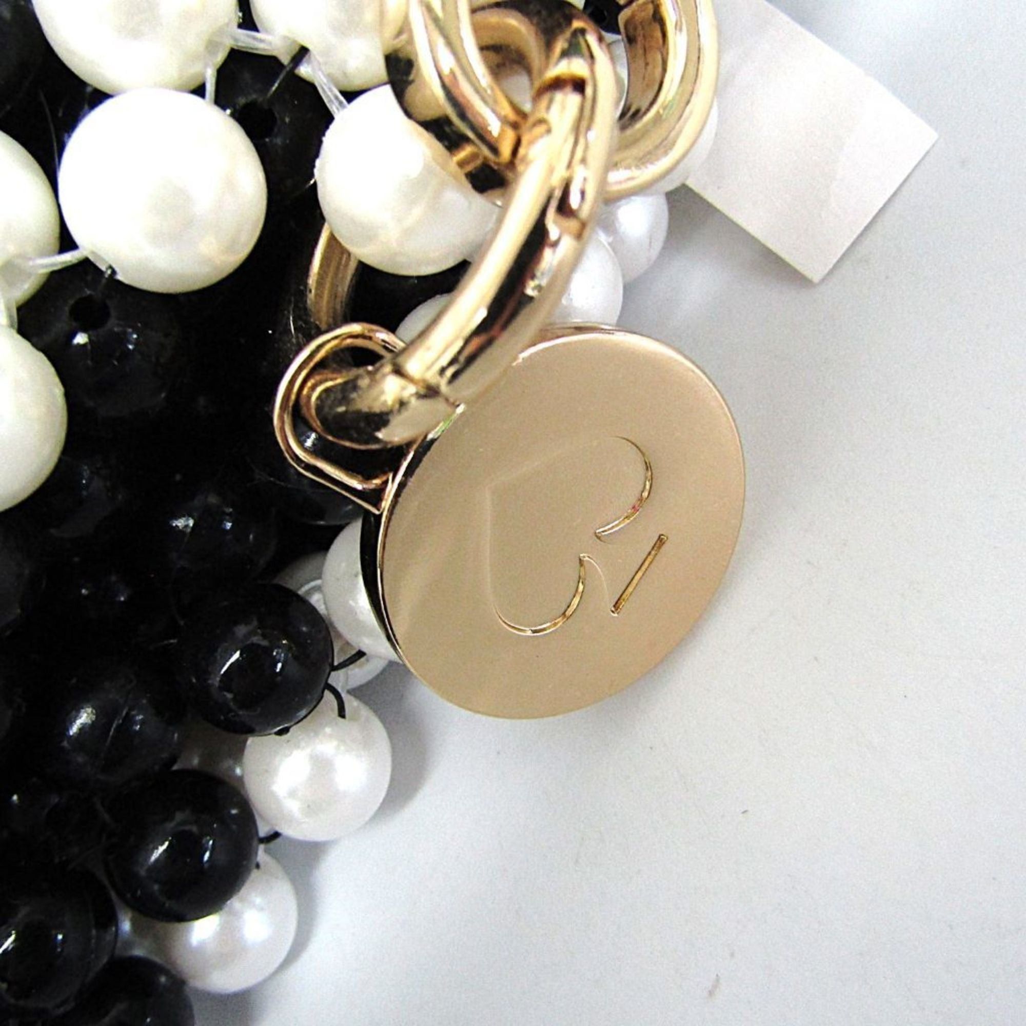 Kate Spade Kate Spade X Target Colorblock Beaded Crossbody Bag Women's Plastic Handbag,Shoulder Bag Black,Pearl White Size ONE SIZE - 12 Thumbnail