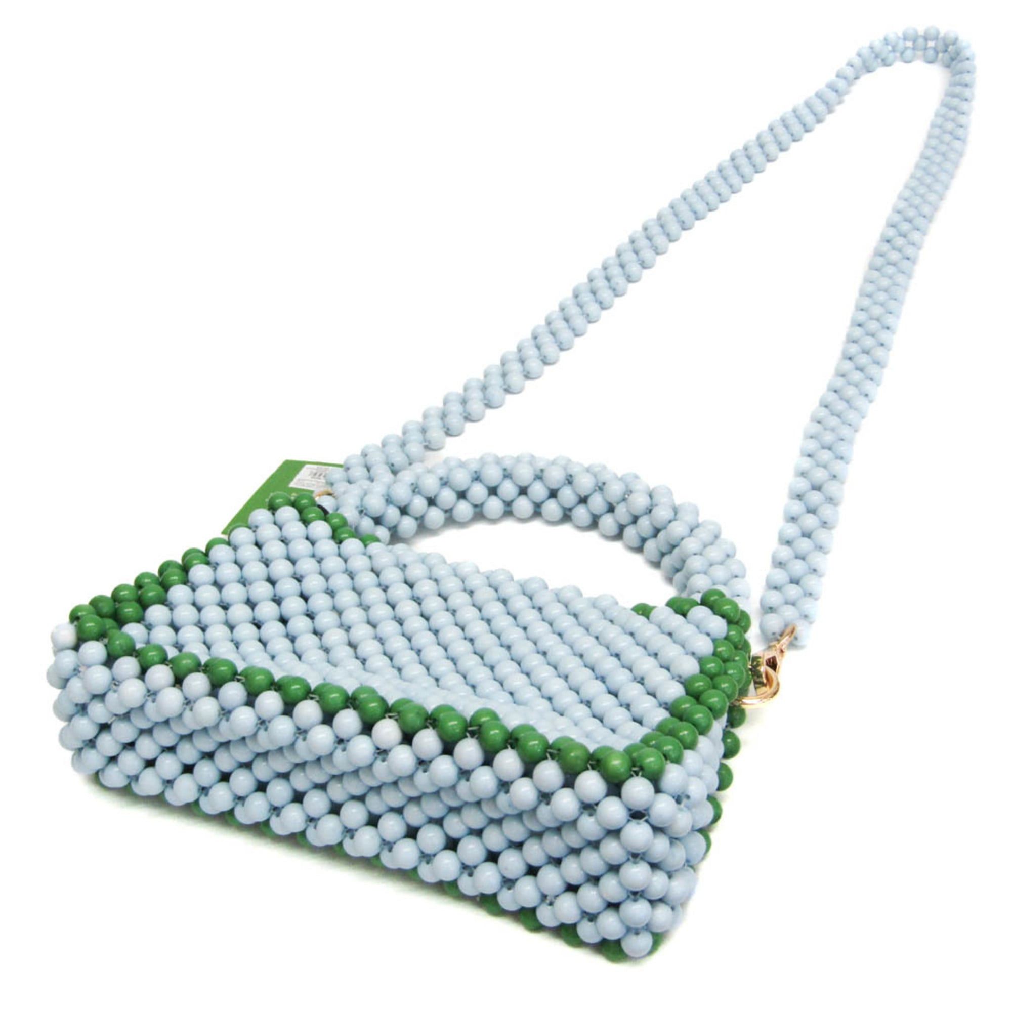 Kate Spade Kate Spade X Target Colorblock Beaded Crossbody Bag Women's Plastic Handbag,Shoulder Bag Green,Light Blue Size ONE SIZE - 2 Thumbnail