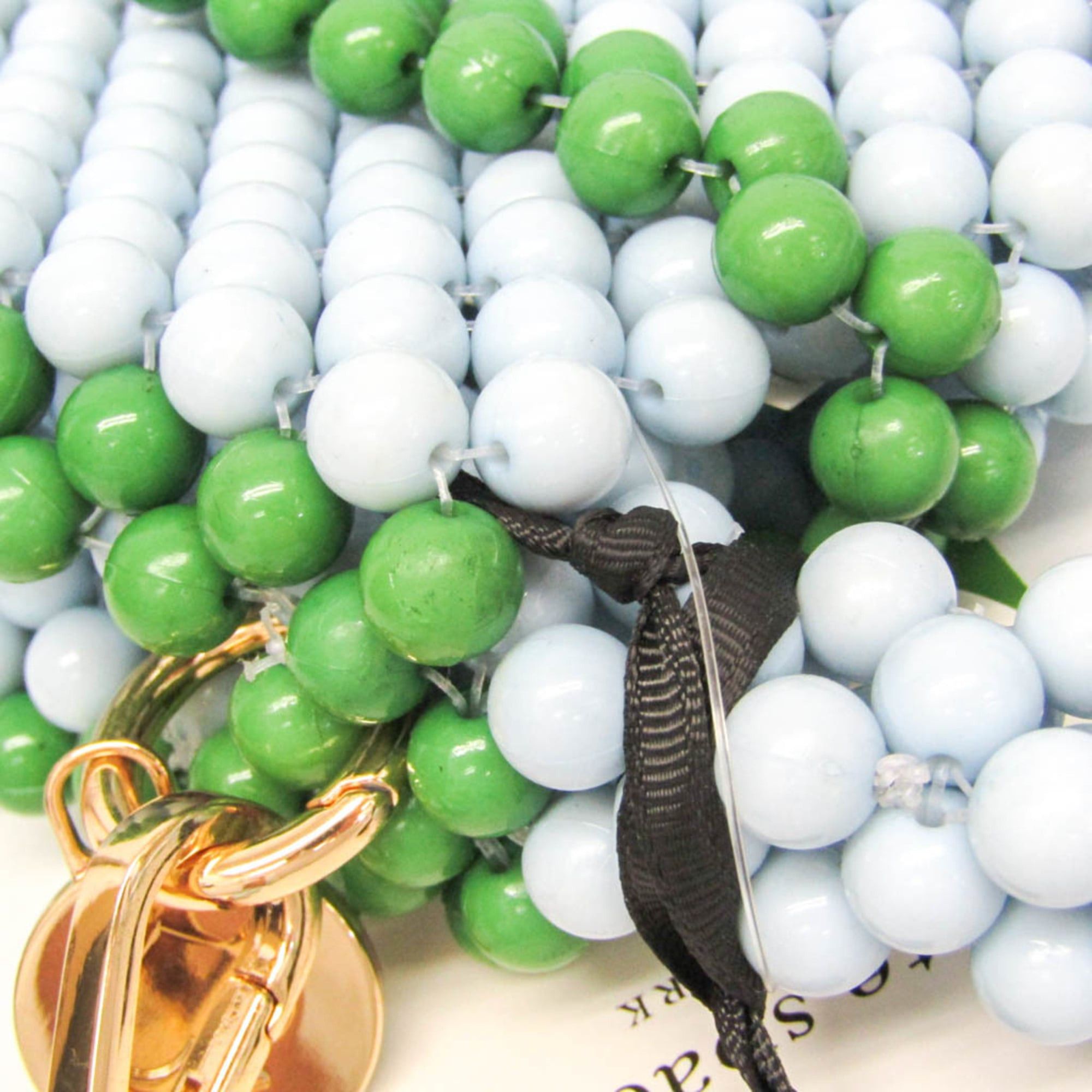 Kate Spade Kate Spade X Target Colorblock Beaded Crossbody Bag Women's Plastic Handbag,Shoulder Bag Green,Light Blue Size ONE SIZE - 6 Thumbnail