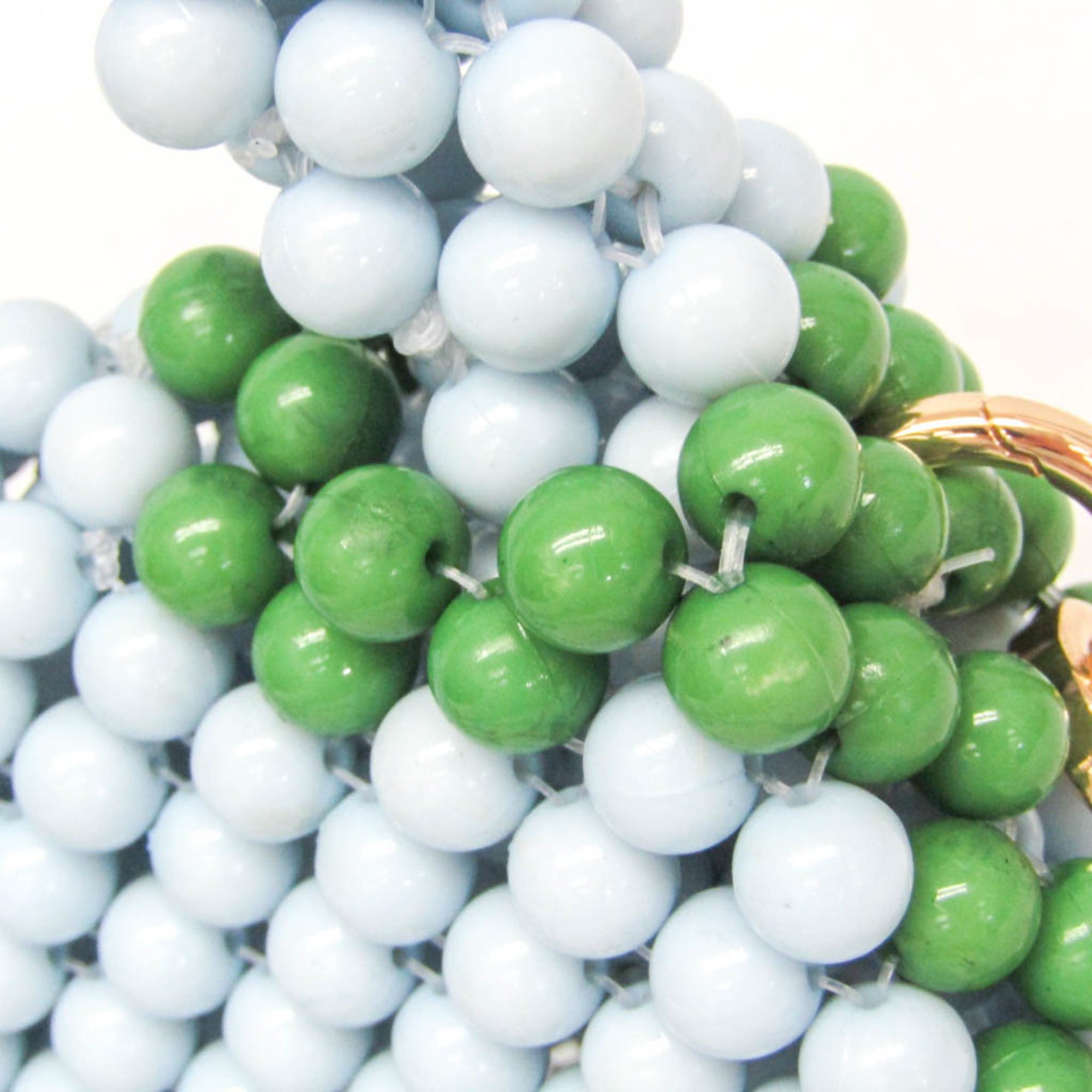 Kate Spade Kate Spade X Target Colorblock Beaded Crossbody Bag Women's Plastic Handbag,Shoulder Bag Green,Light Blue Size ONE SIZE - 13 Thumbnail