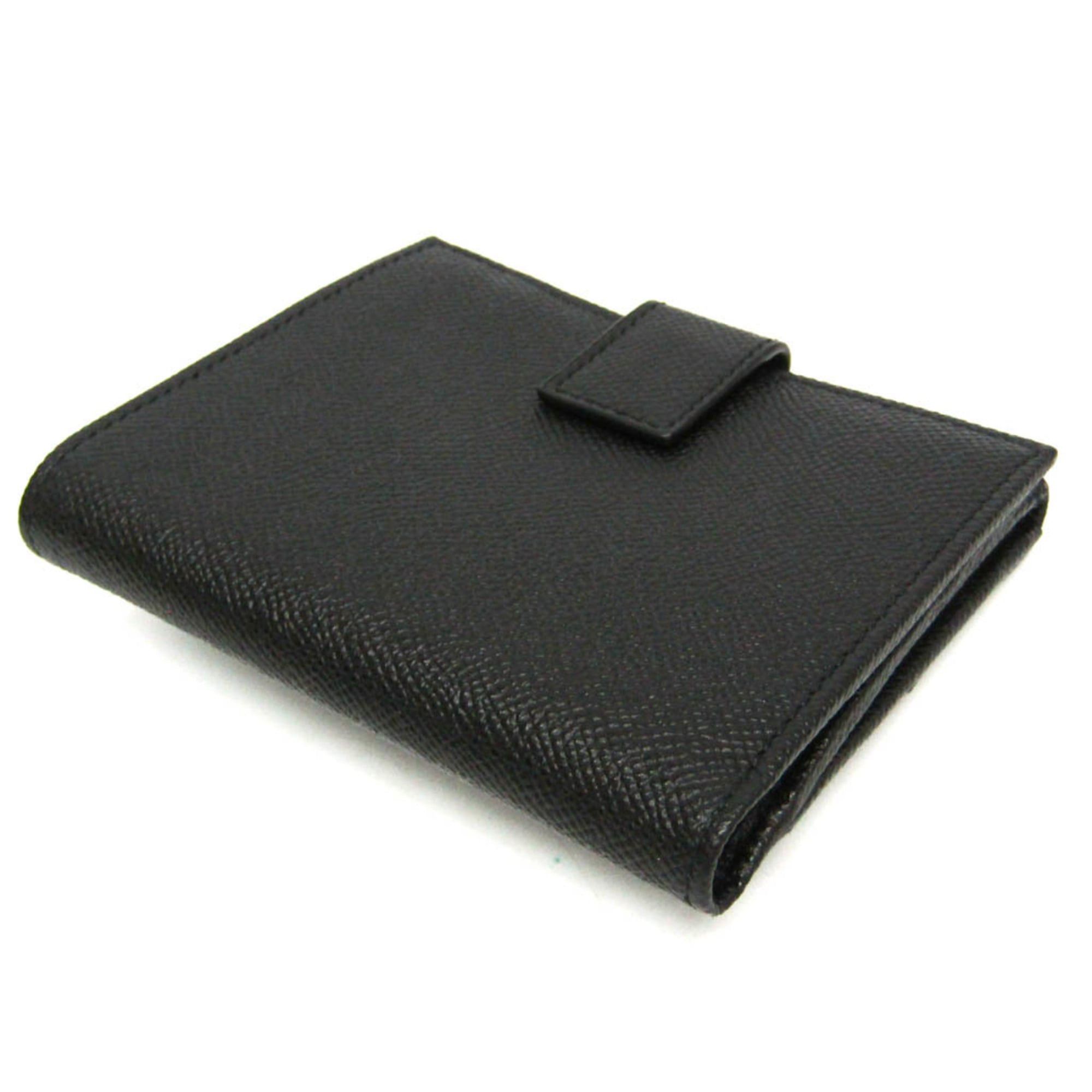Salvatore Ferragamo Salvatore Ferragamo Gancini DP-22 C877 Women's Leather Middle Wallet (bi-fold) Black Size ONE SIZE - 3 Thumbnail