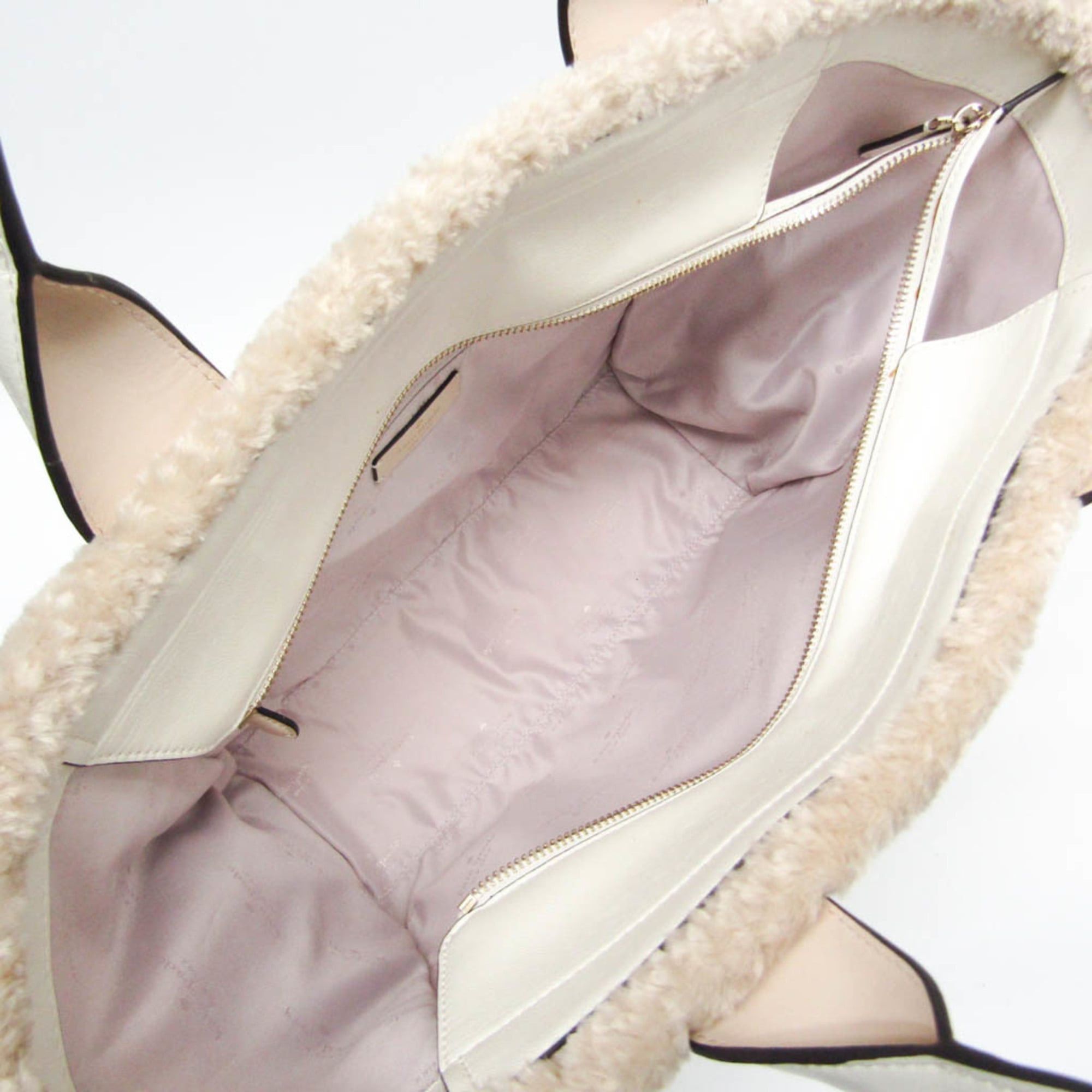 Kate Spade Kate Spade Jet Tote KE517 Women's Elastane,Faux Fur Tote Bag White Size ONE SIZE - 3 Thumbnail