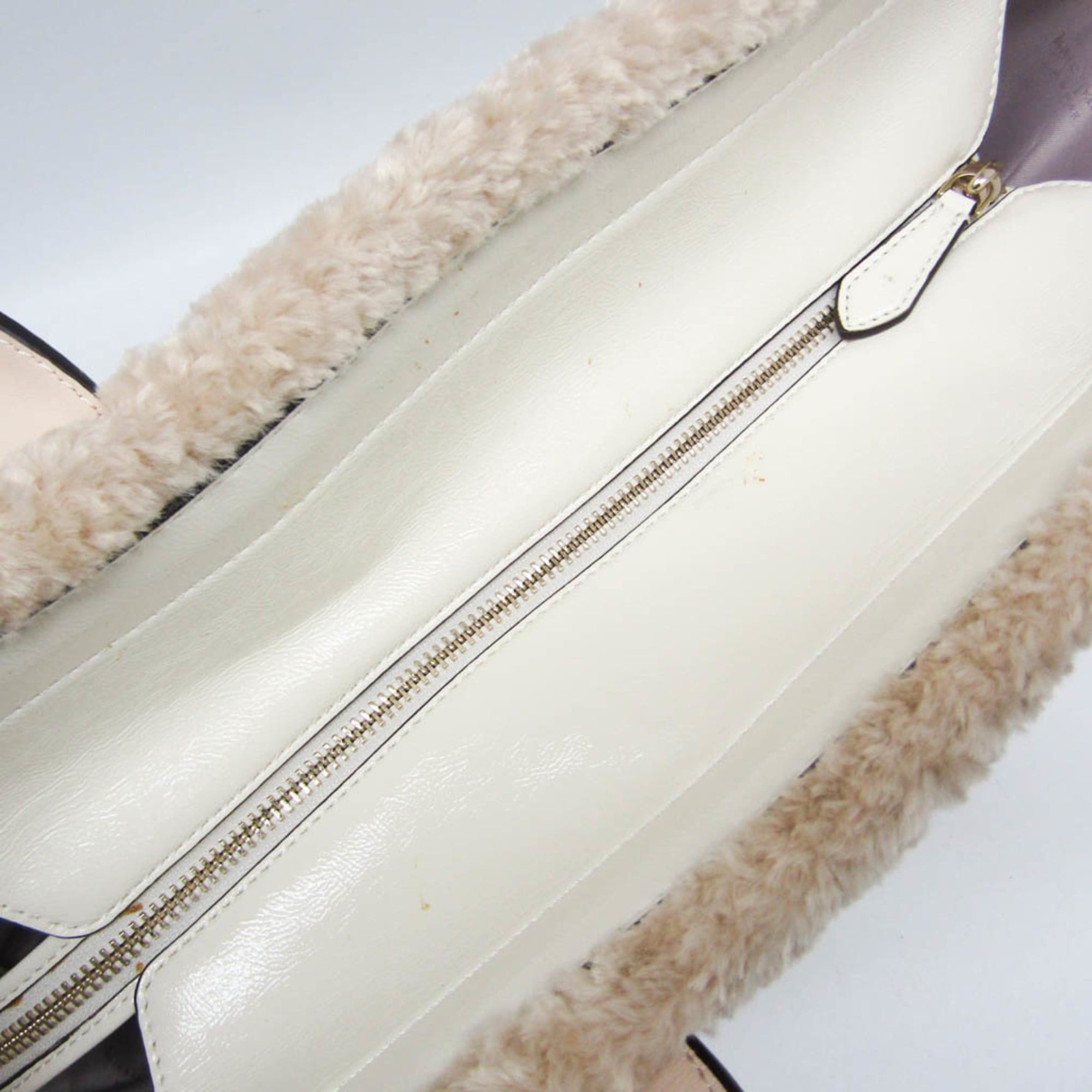 Kate Spade Kate Spade Jet Tote KE517 Women's Elastane,Faux Fur Tote Bag White Size ONE SIZE - 11 Thumbnail