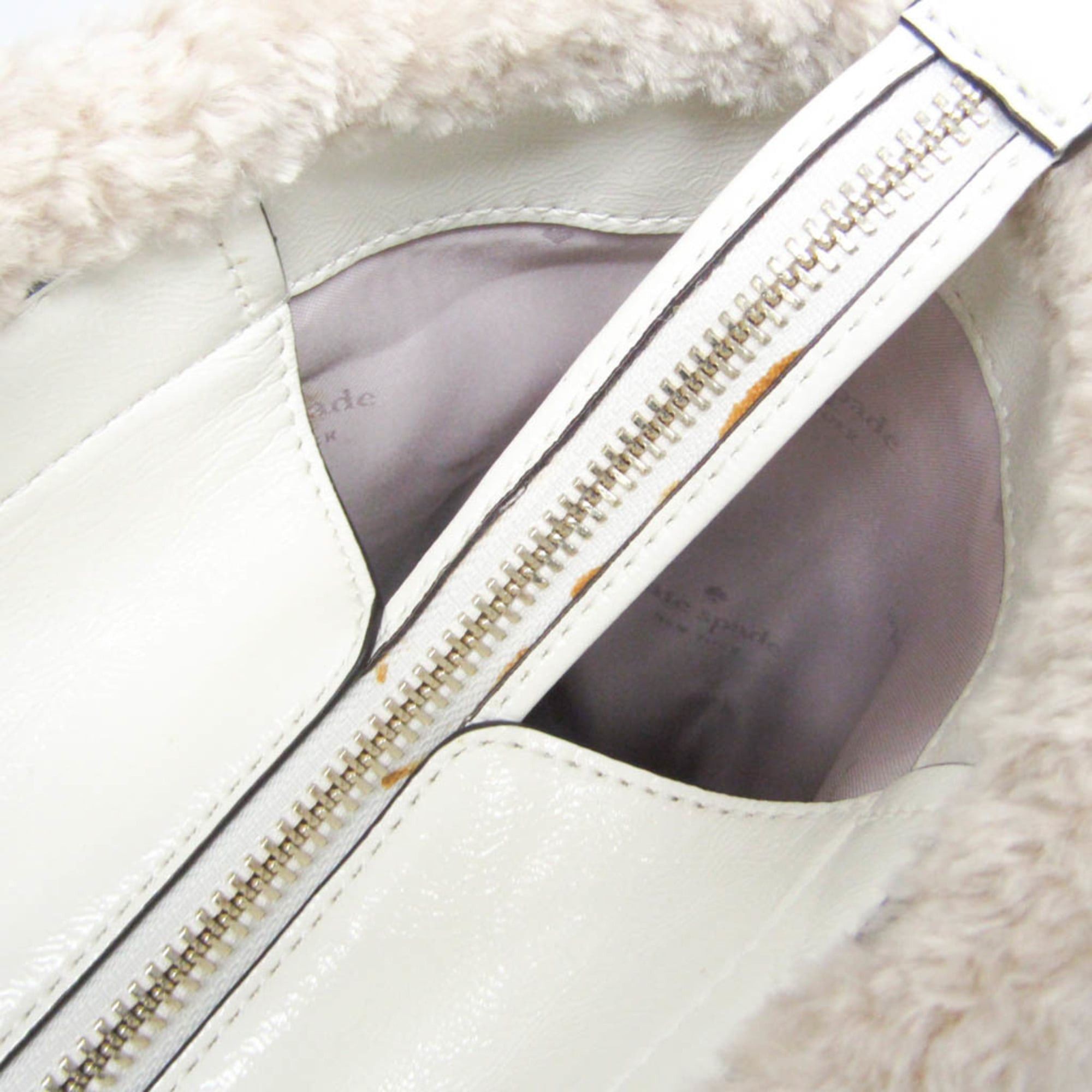 Kate Spade Kate Spade Jet Tote KE517 Women's Elastane,Faux Fur Tote Bag White Size ONE SIZE - 12 Thumbnail