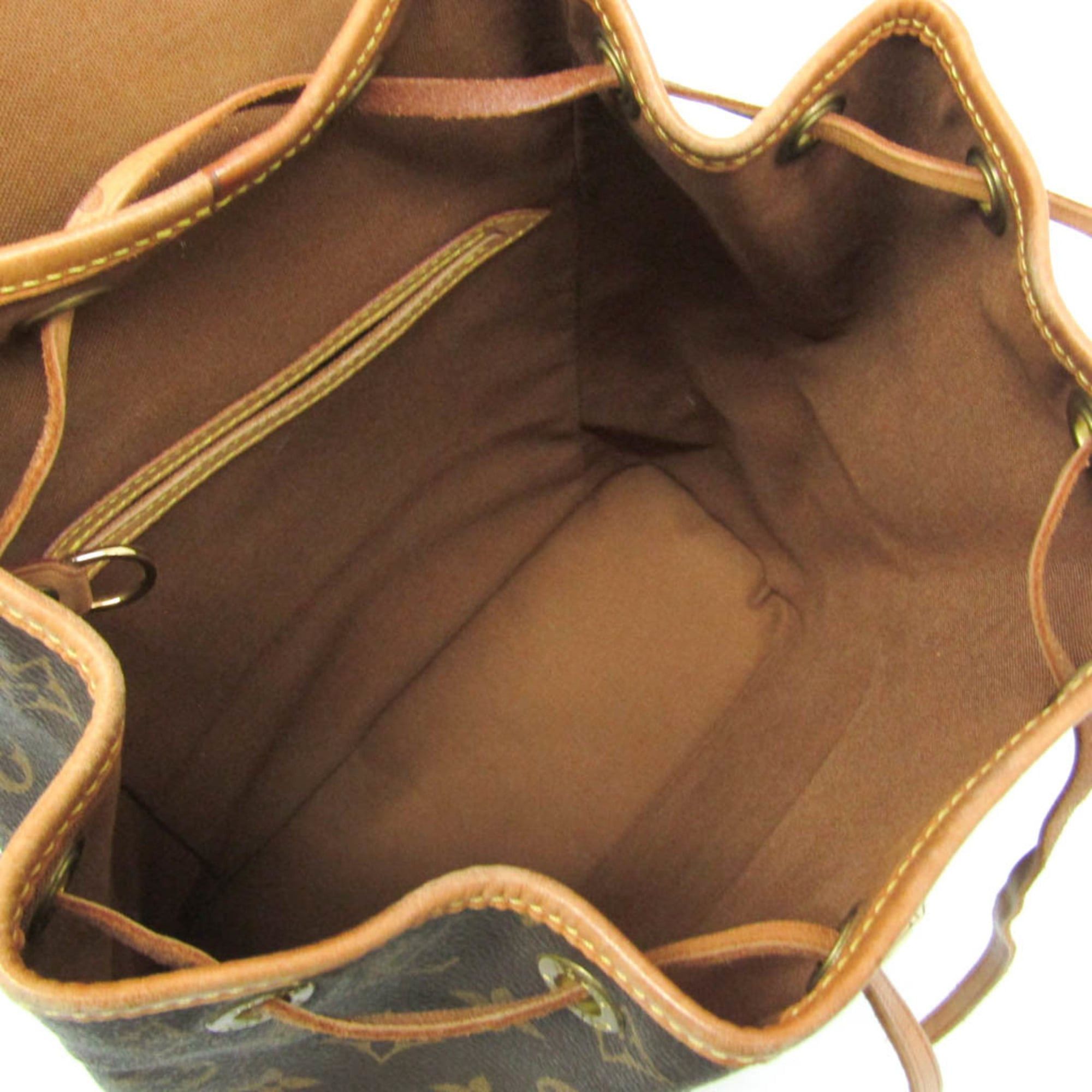 Louis Vuitton Louis Vuitton Monogram Montsouris MM M51136 Women's Backpack Brown Size ONE SIZE - 3 Thumbnail