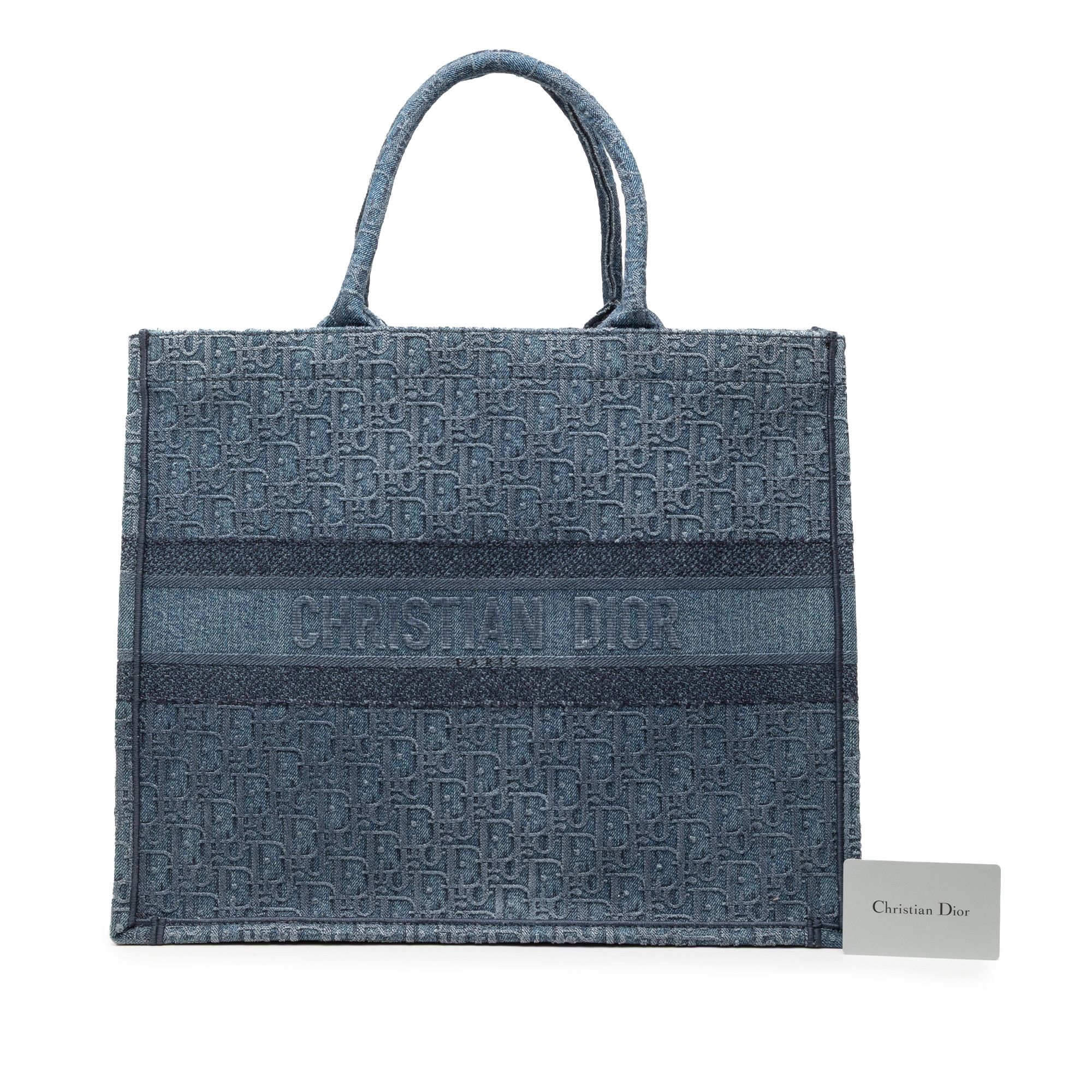 Dior Dior Large Oblique Denim Book Tote Size ONE SIZE - 8 Thumbnail