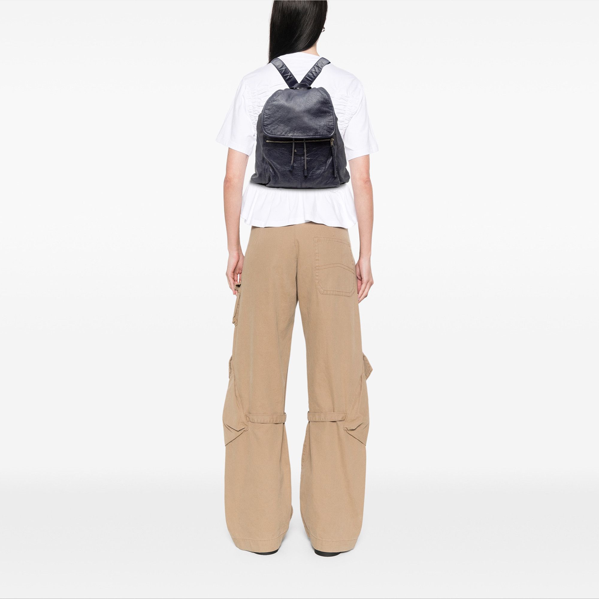 Balenciaga Balenciaga Lambskin Motocross Classic Traveler Backpack Size ONE SIZE - 7 Thumbnail