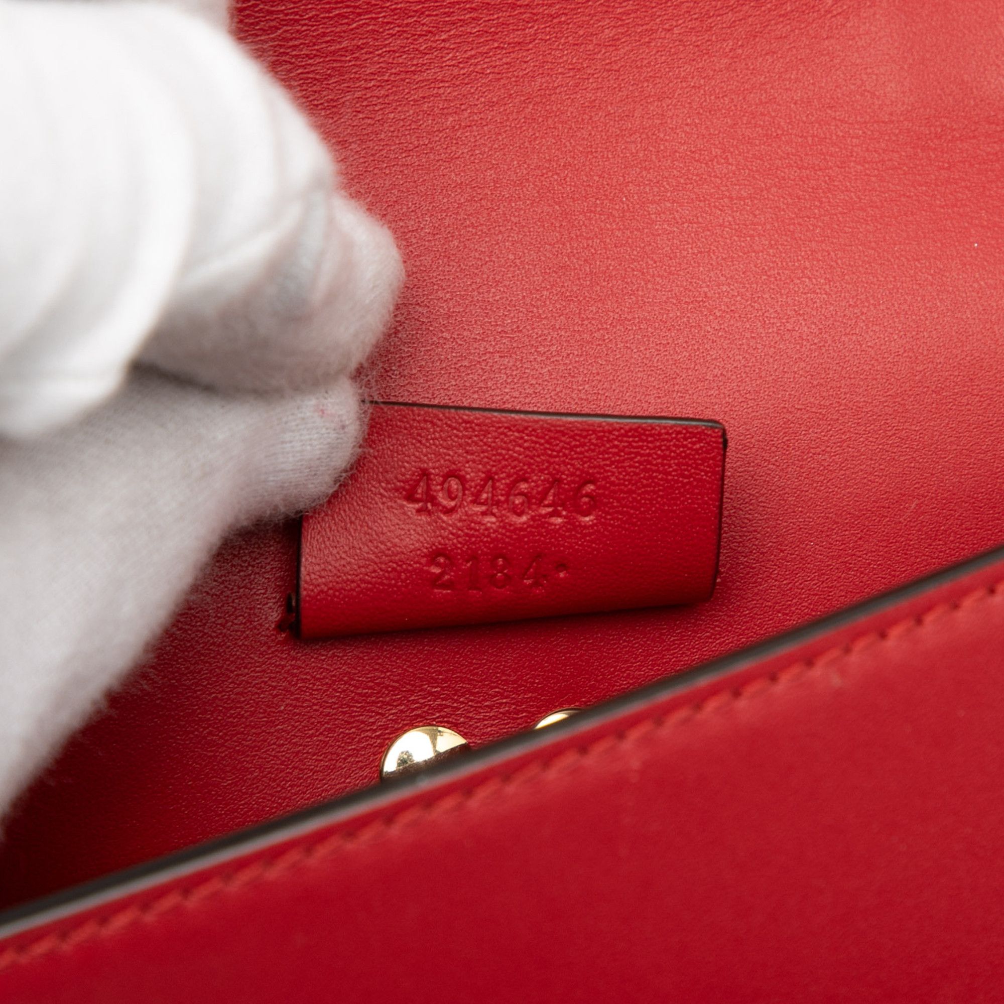 Gucci Gucci Super Mini Leather Sylvie Chain Crossbody Size ONE SIZE - 6 Thumbnail