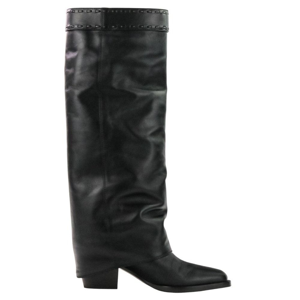 Fendi Fendi Fendi Minerva Leather Long Boots Leather Shoes 8W8566 DUTY FREE for USA Size ONE SIZE - 4 Thumbnail