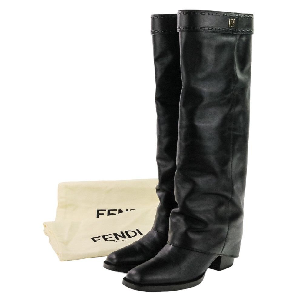 Fendi Fendi Fendi Minerva Leather Long Boots Leather Shoes 8W8566 DUTY FREE for USA Size ONE SIZE - 14 Thumbnail
