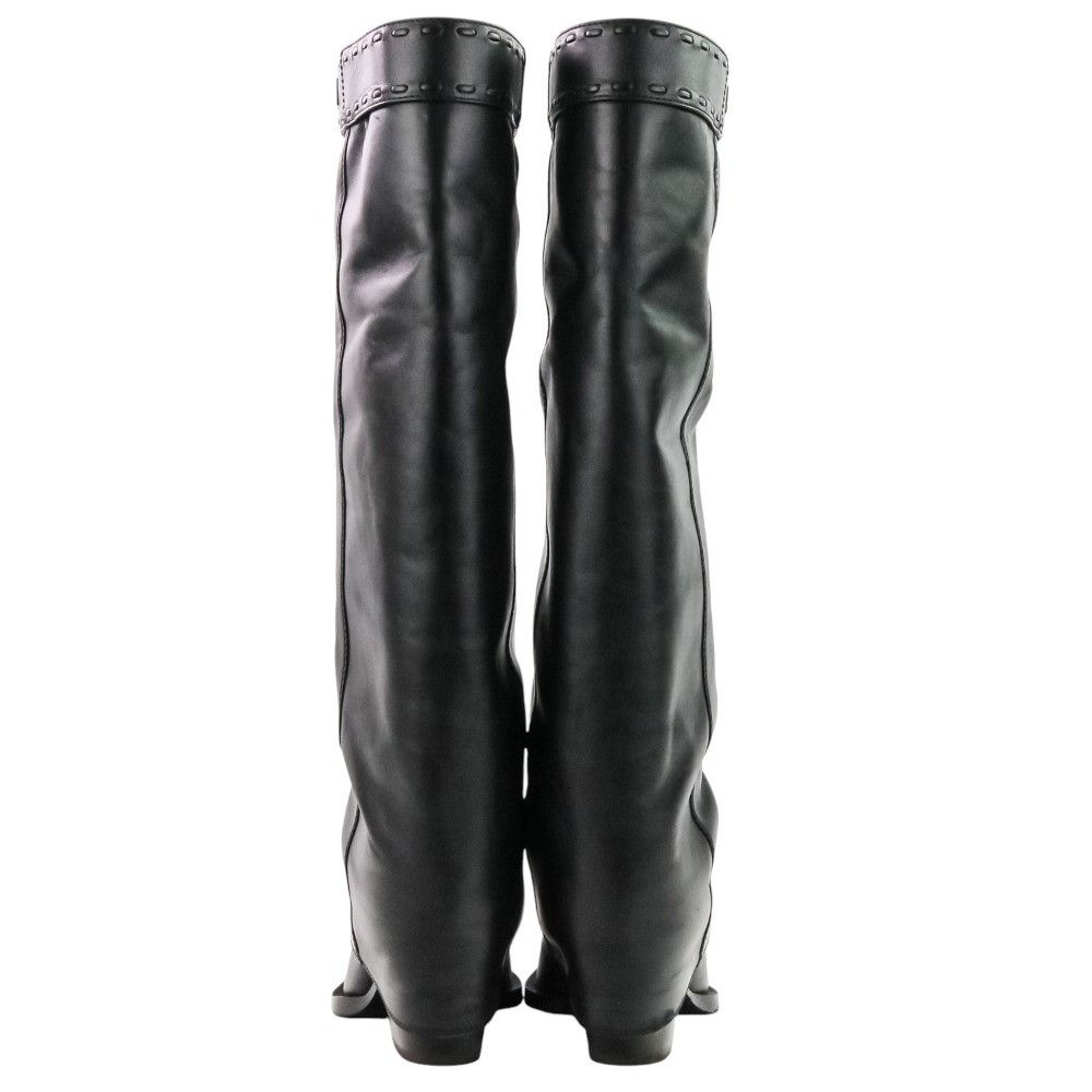 Fendi Fendi Fendi Minerva Leather Long Boots Leather Shoes 8W8566 DUTY FREE for USA Size ONE SIZE - 5 Thumbnail