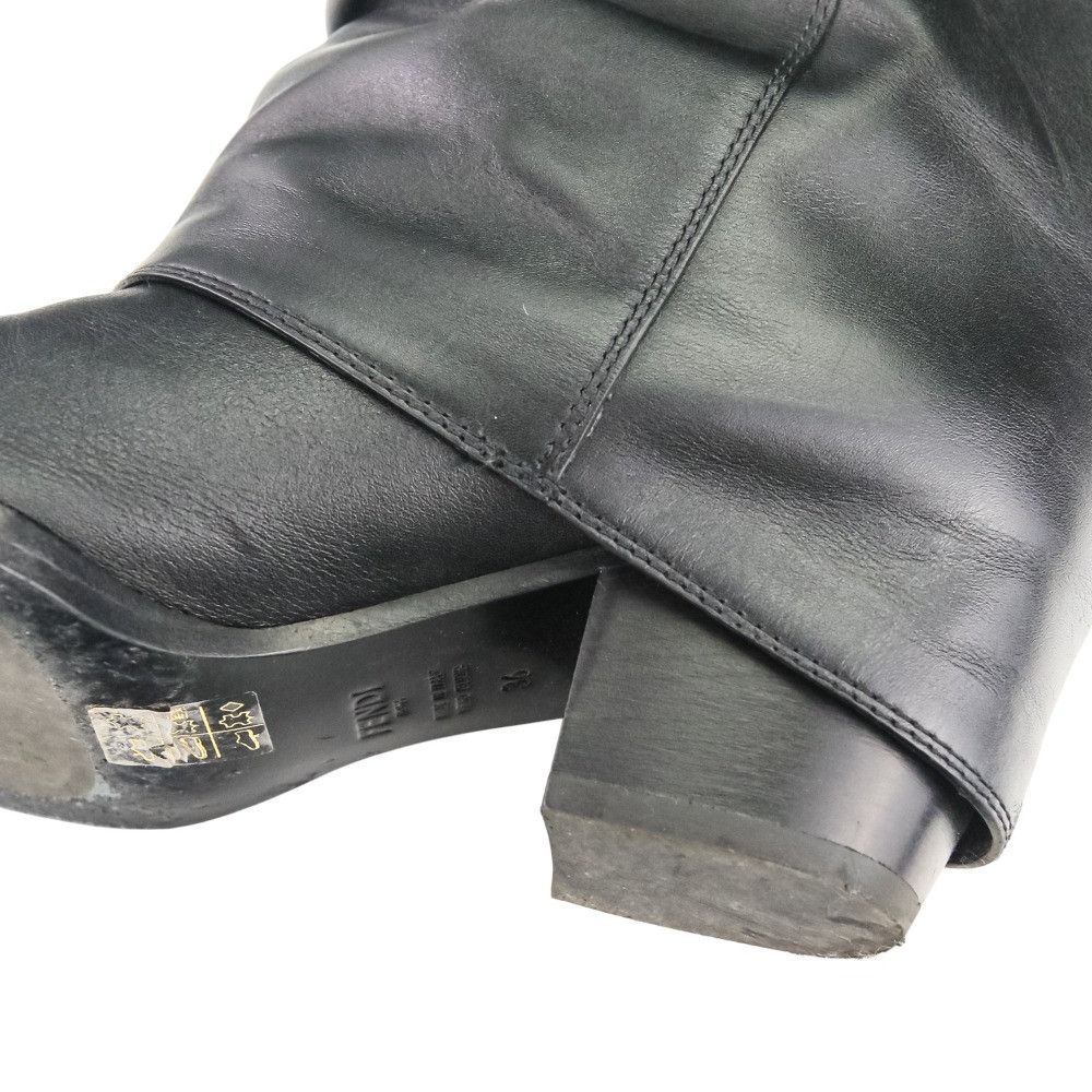 Fendi Fendi Fendi Minerva Leather Long Boots Leather Shoes 8W8566 DUTY FREE for USA Size ONE SIZE - 7 Thumbnail