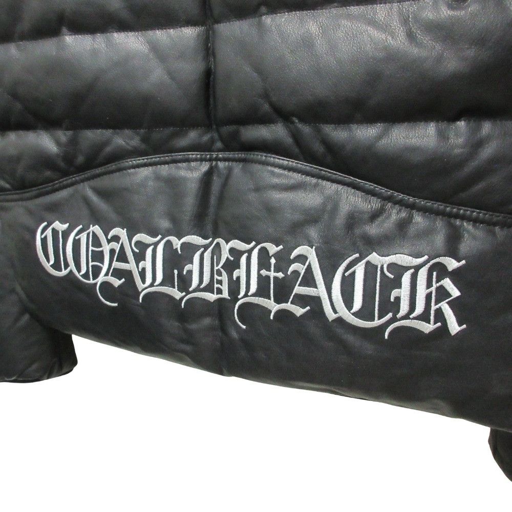 Other Other Coal Black Leather Down Jacket Leather Outerwear DUTY FREE for USA Size ONE SIZE - 6 Thumbnail