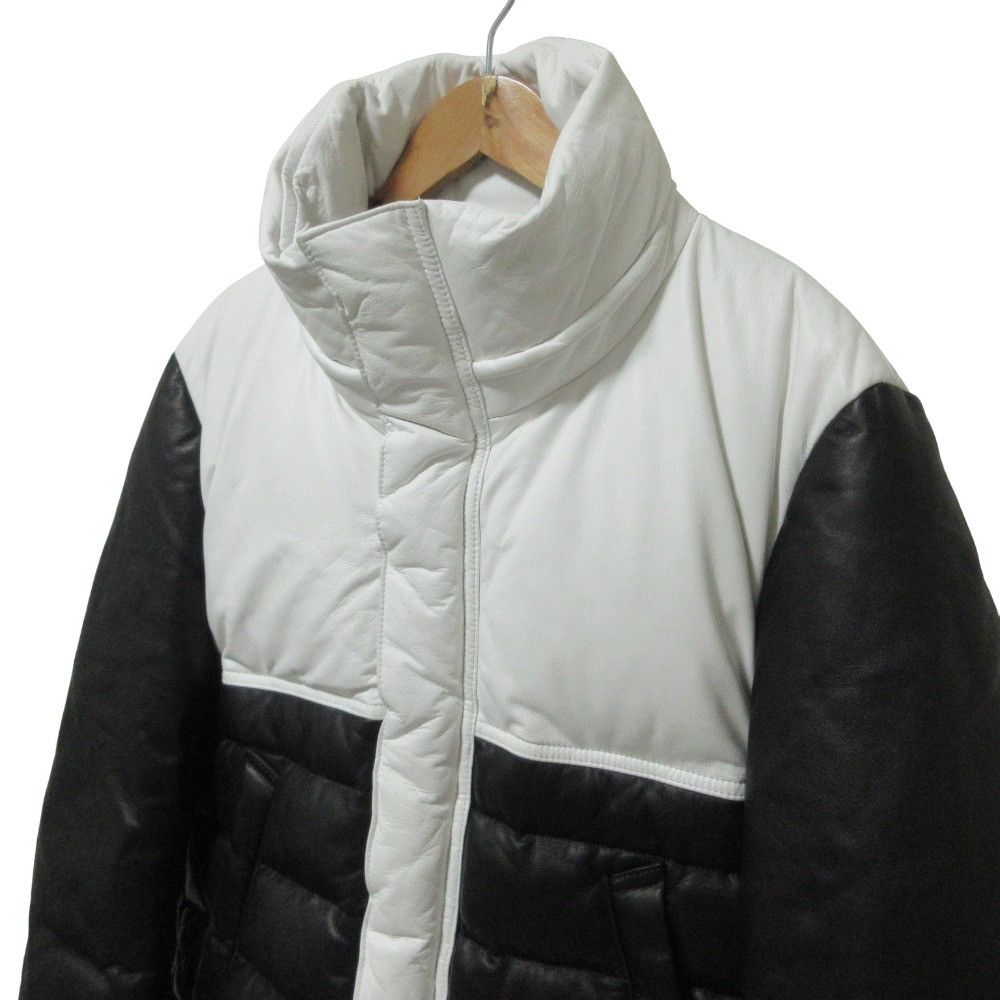 Other Other Coal Black Leather Down Jacket Leather Outerwear DUTY FREE for USA Size ONE SIZE - 4 Thumbnail