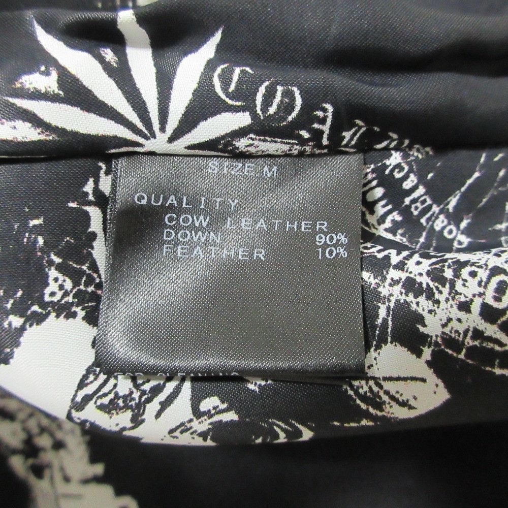 Other Other Coal Black Leather Down Jacket Leather Outerwear DUTY FREE for USA Size ONE SIZE - 10 Thumbnail