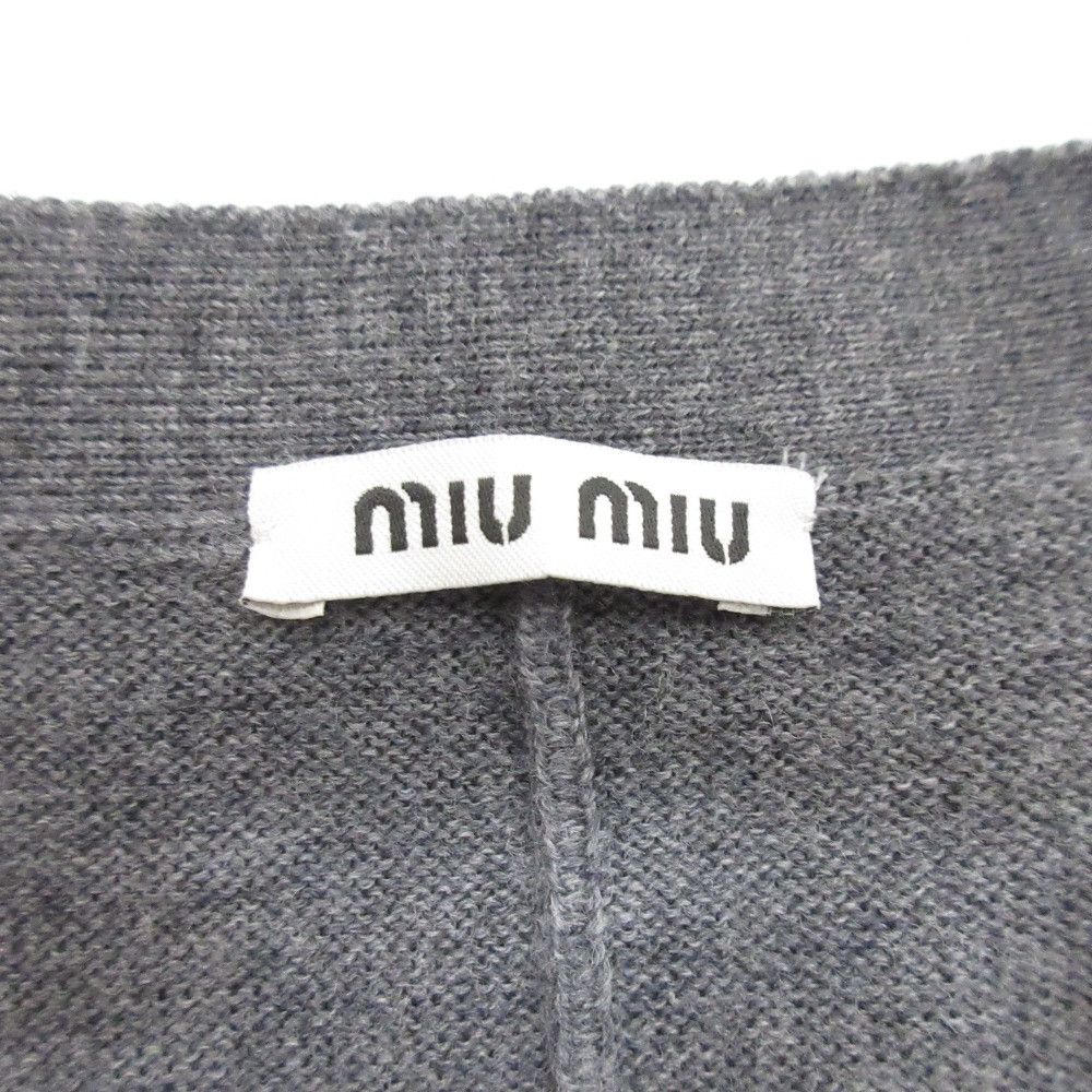 Miu Miu Miu Miu Miu Miu V-Neck Wool Cardigan Others Tops DUTY FREE for USA Size ONE SIZE - 7 Thumbnail