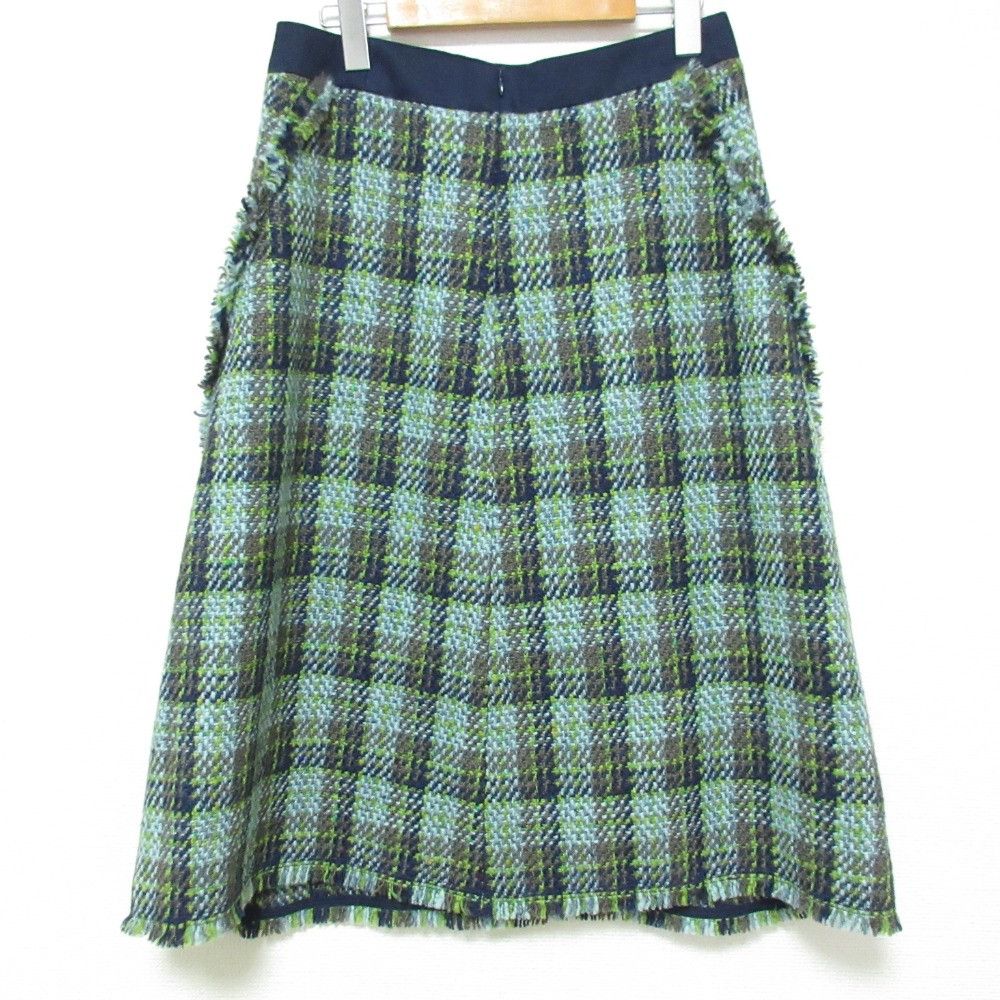 Other Other Drawer Check Fringe Tweed Skirt Others Skirts DUTY FREE for USA Size ONE SIZE - 2 Thumbnail