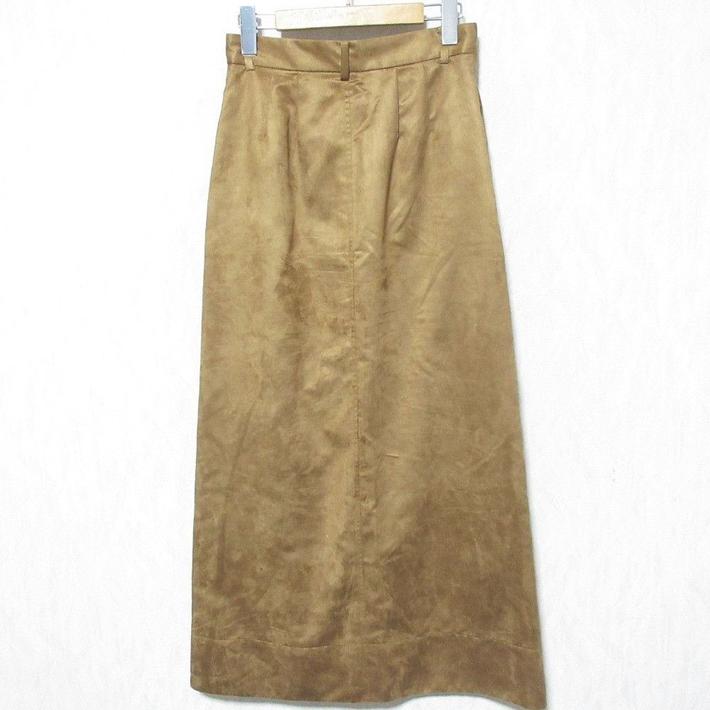 Other Other Noble Fake Suede A-Line Skirt Suede Skirts 25060240704030 DUTY FREE for USA Size ONE SIZE - 2 Thumbnail