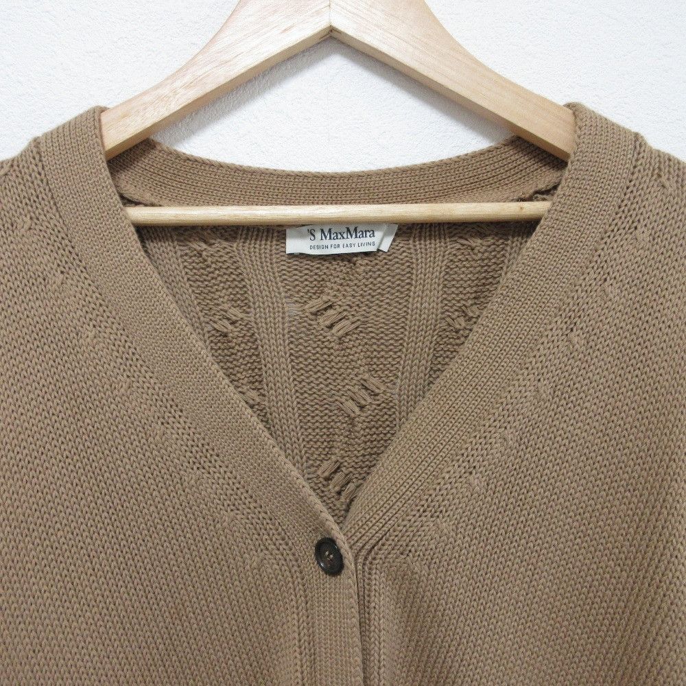 Max Mara MaxMara S Max Mara Cotton Knit Cardigan Cotton Tops DUTY FREE for USA Size ONE SIZE - 3 Thumbnail