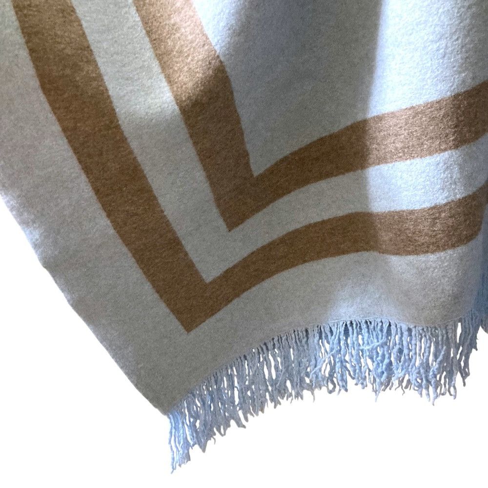 Other Other 45R Shrunken Float Knit Poncho Cotton Shawl DUTY FREE for USA Size ONE SIZE - 4 Thumbnail