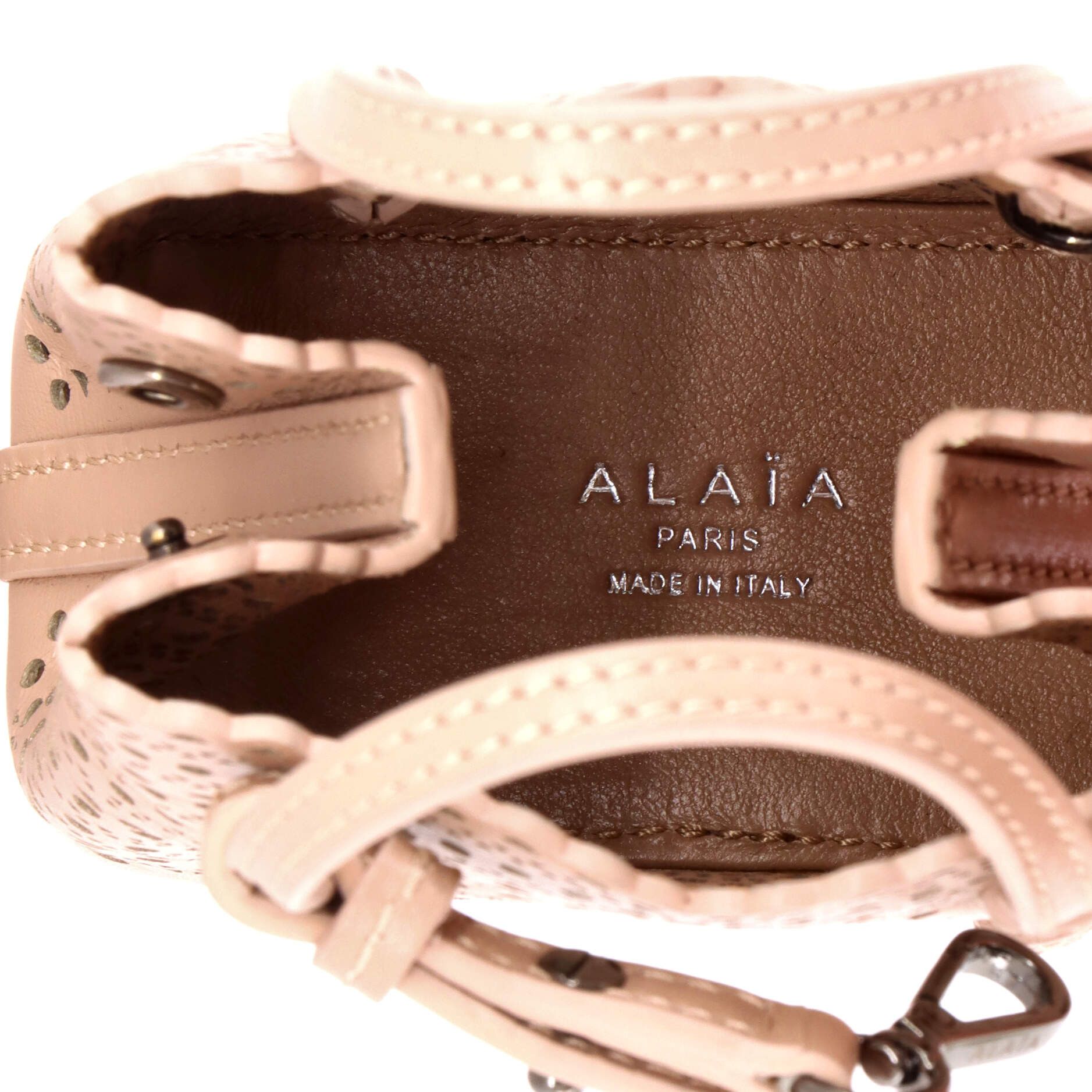 Alaia Mina Tote Laser Cut Leather Mini Size ONE SIZE - 4 Thumbnail