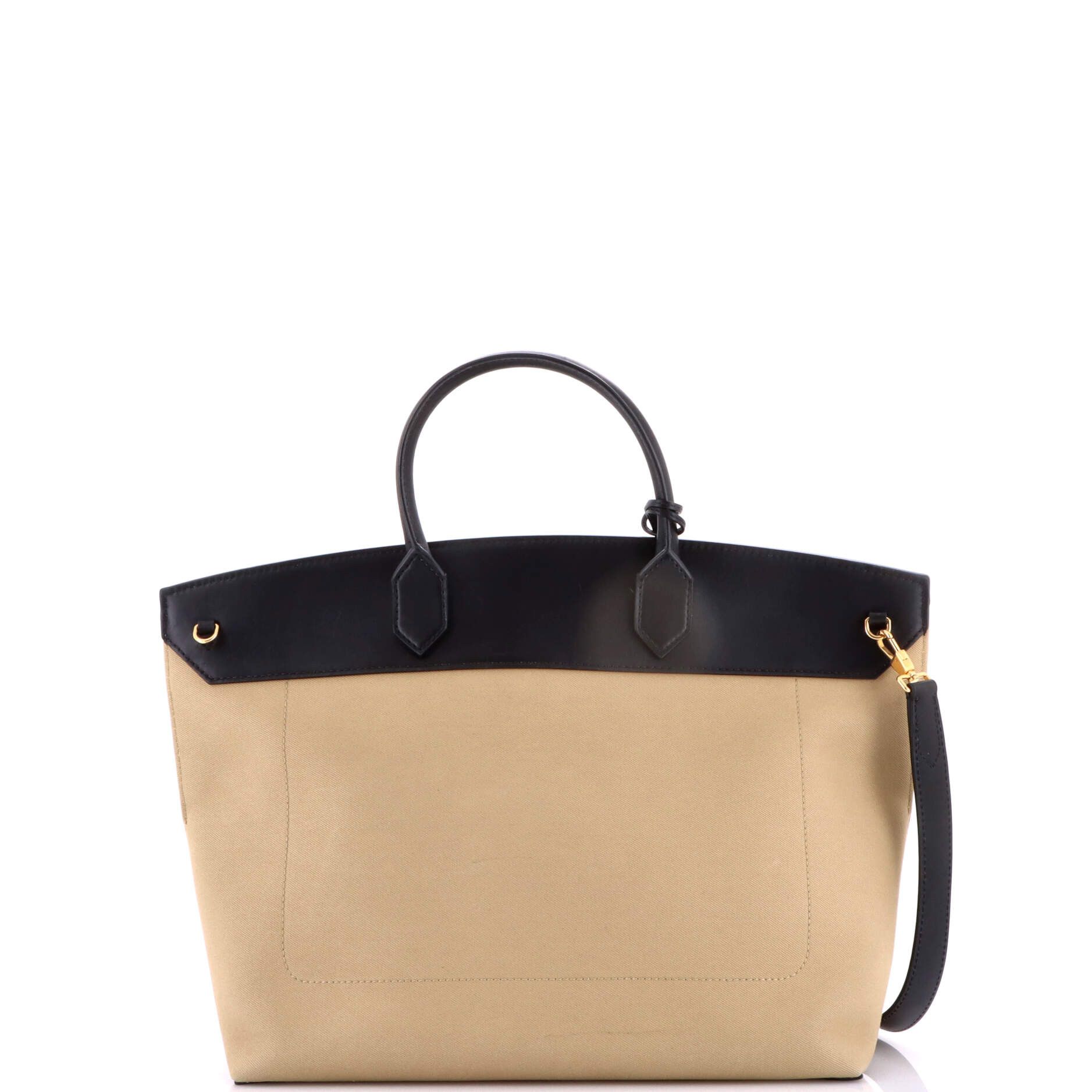 Burberry Society Top Handle Bag Canvas with Leather Large Size ONE SIZE - 2 Thumbnail