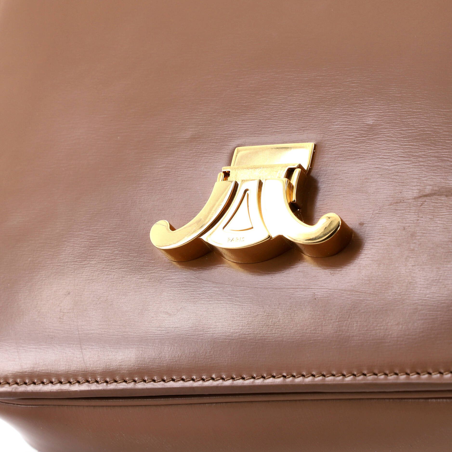Celine Triomphe Shoulder Bag Smooth Calfskin Large Size ONE SIZE - 6 Thumbnail