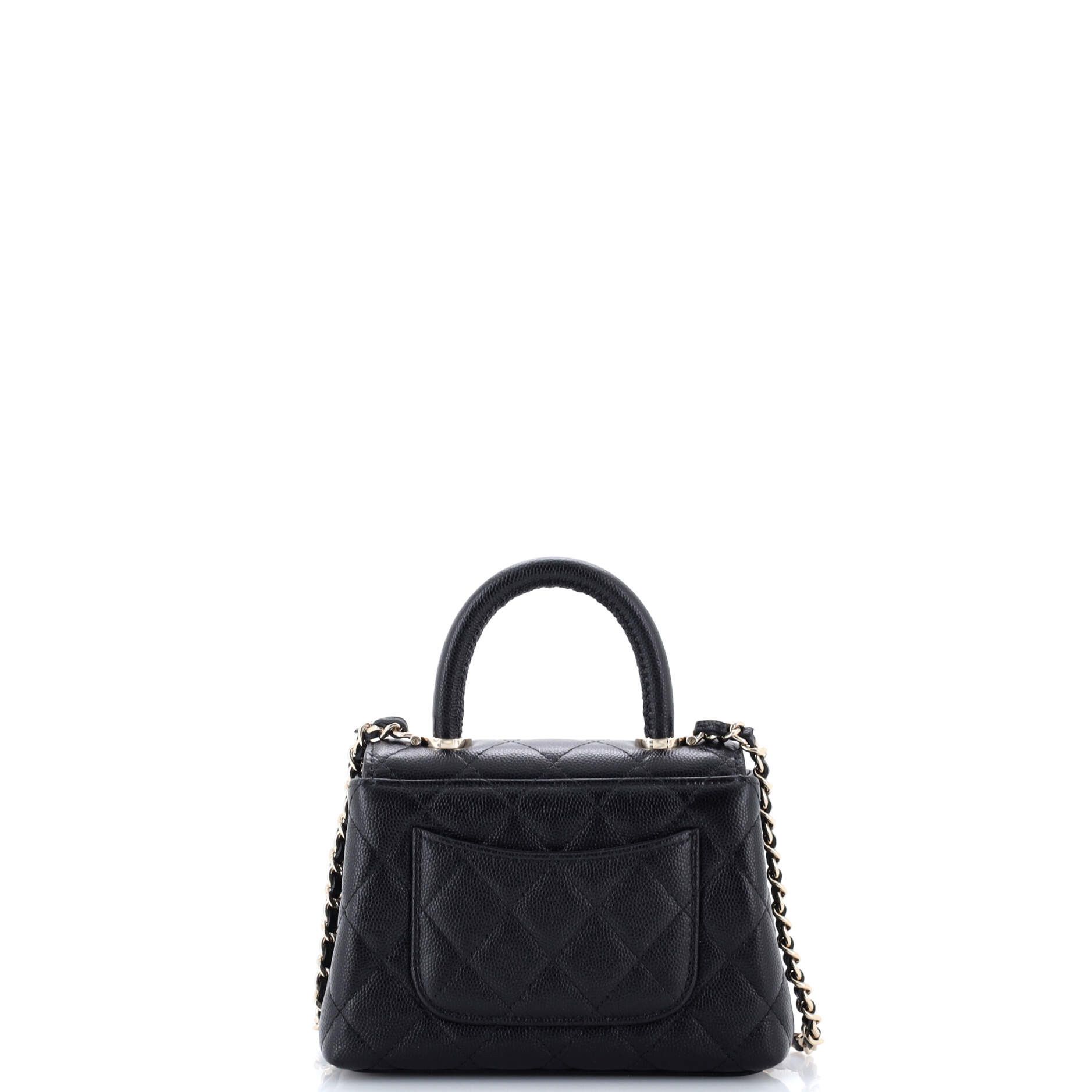 Chanel Coco Top Handle Bag Quilted Caviar Extra Mini Size ONE SIZE - 2 Thumbnail