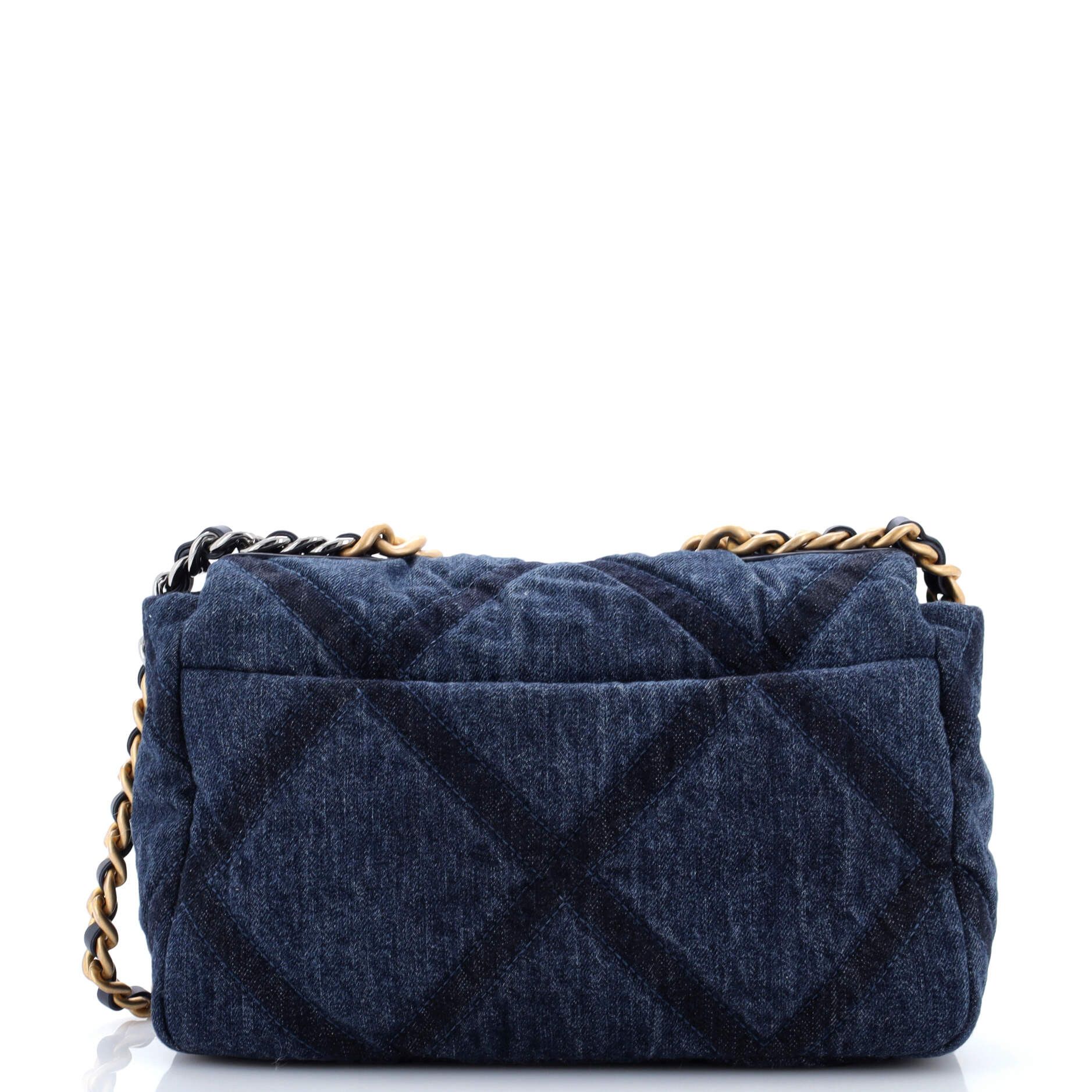 Chanel 19 Flap Bag Quilted Denim Medium Size ONE SIZE - 2 Thumbnail