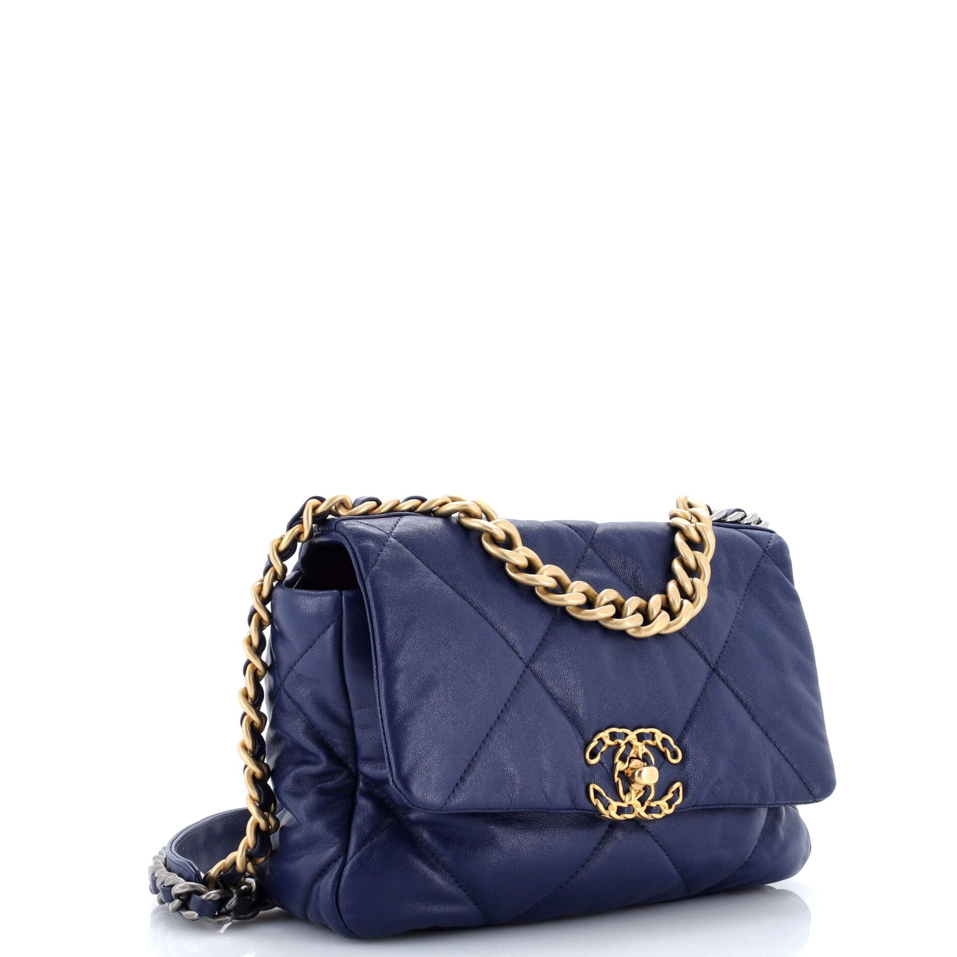 Chanel 19 Flap Bag Quilted Leather Medium Size ONE SIZE - 2 Thumbnail