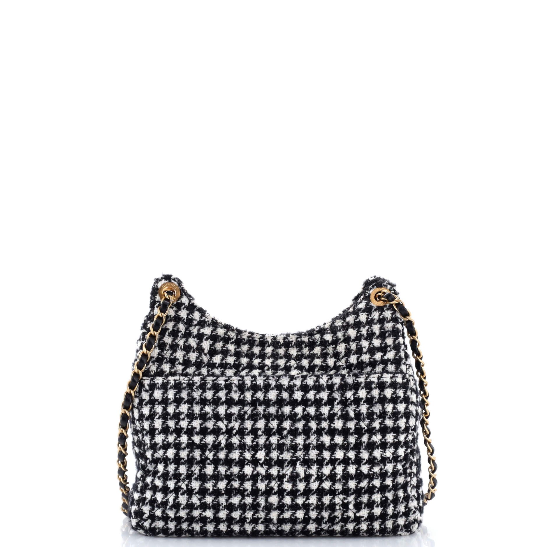 Chanel Wavy CC Hobo Quilted Tweed Medium Size ONE SIZE - 2 Thumbnail