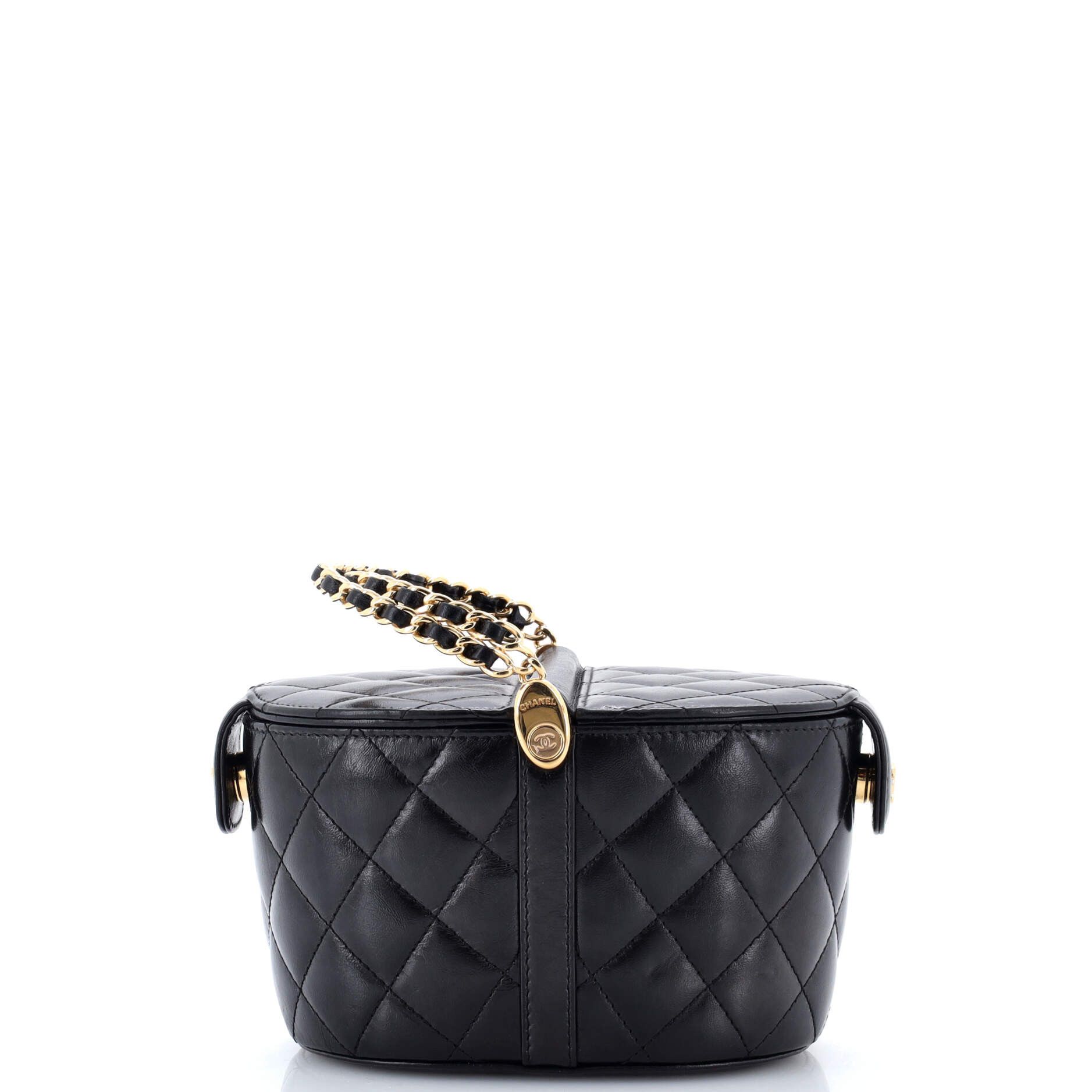Chanel Double Sided Top Handle Vanity Bag Quilted Lambskin M Size ONE SIZE - 2 Thumbnail