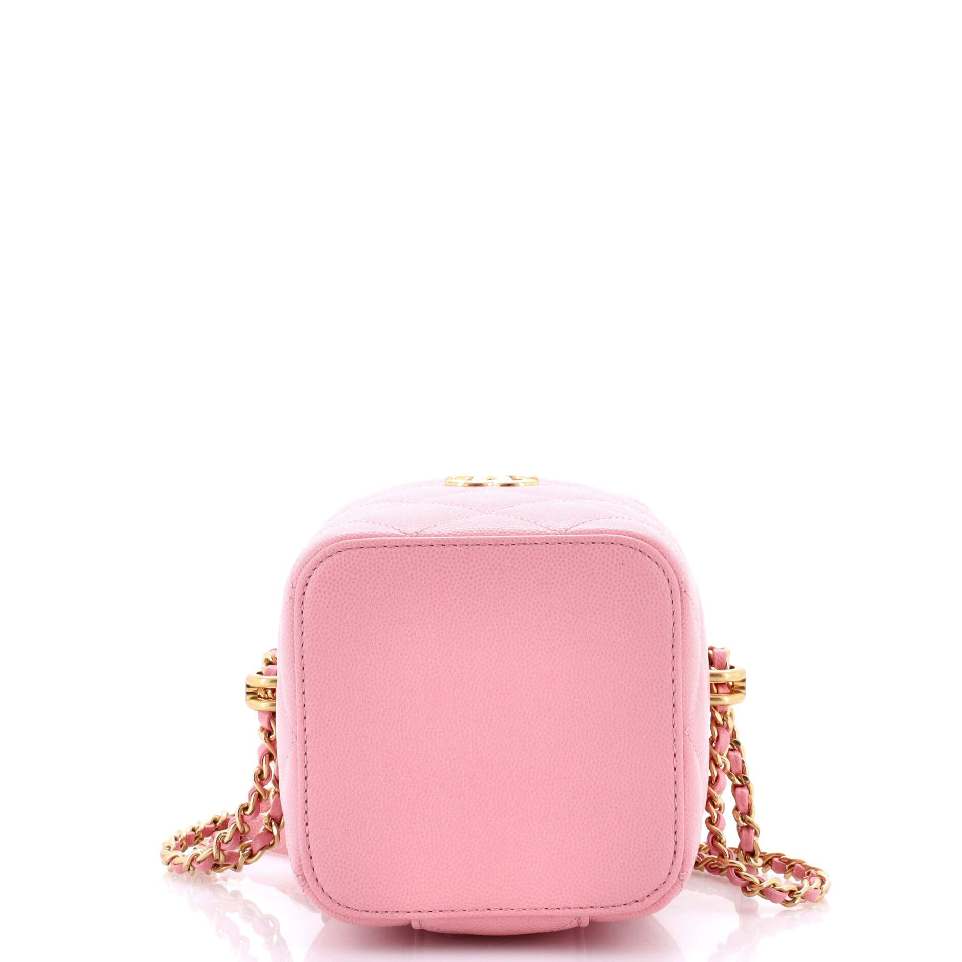 Chanel Vertical CC Link Vanity Case with Chain Quilted Cavia Size ONE SIZE - 3 Thumbnail