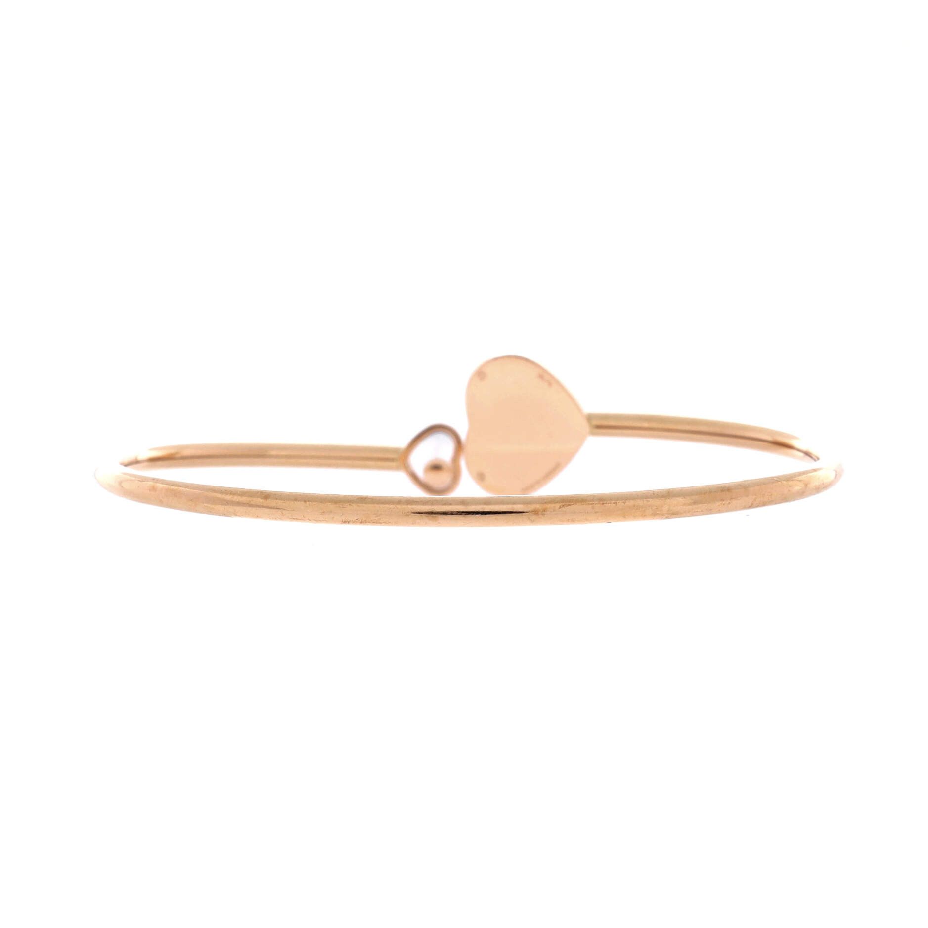 Chopard Happy Diamonds Heart Cuff Bracelet 18K Rose Gold wit Size ONE SIZE - 2 Thumbnail