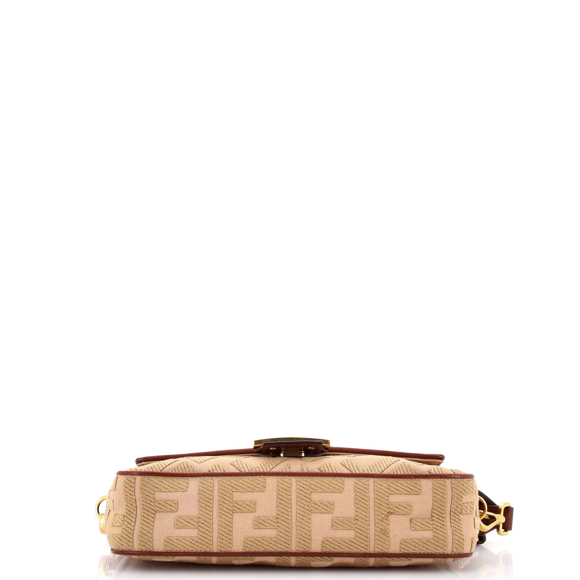 Fendi Baguette NM Bag Zucca Embroidered Canvas Medium Size ONE SIZE - 3 Thumbnail