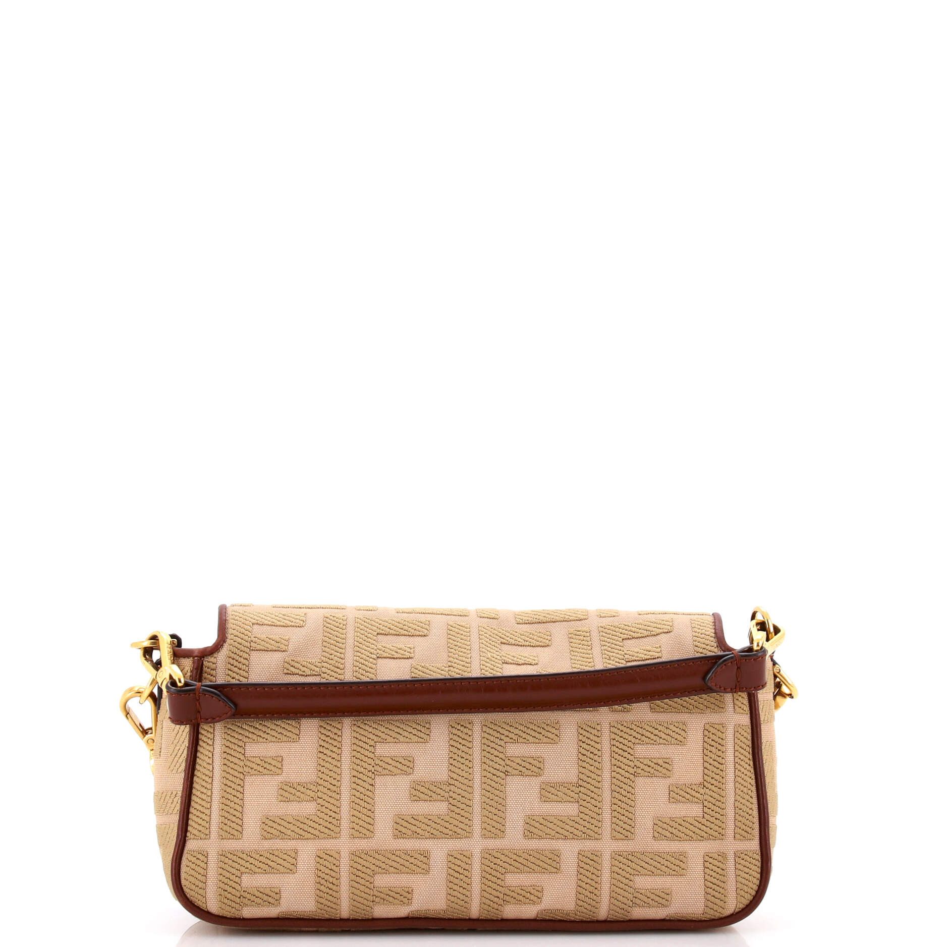 Fendi Baguette NM Bag Zucca Embroidered Canvas Medium Size ONE SIZE - 2 Thumbnail