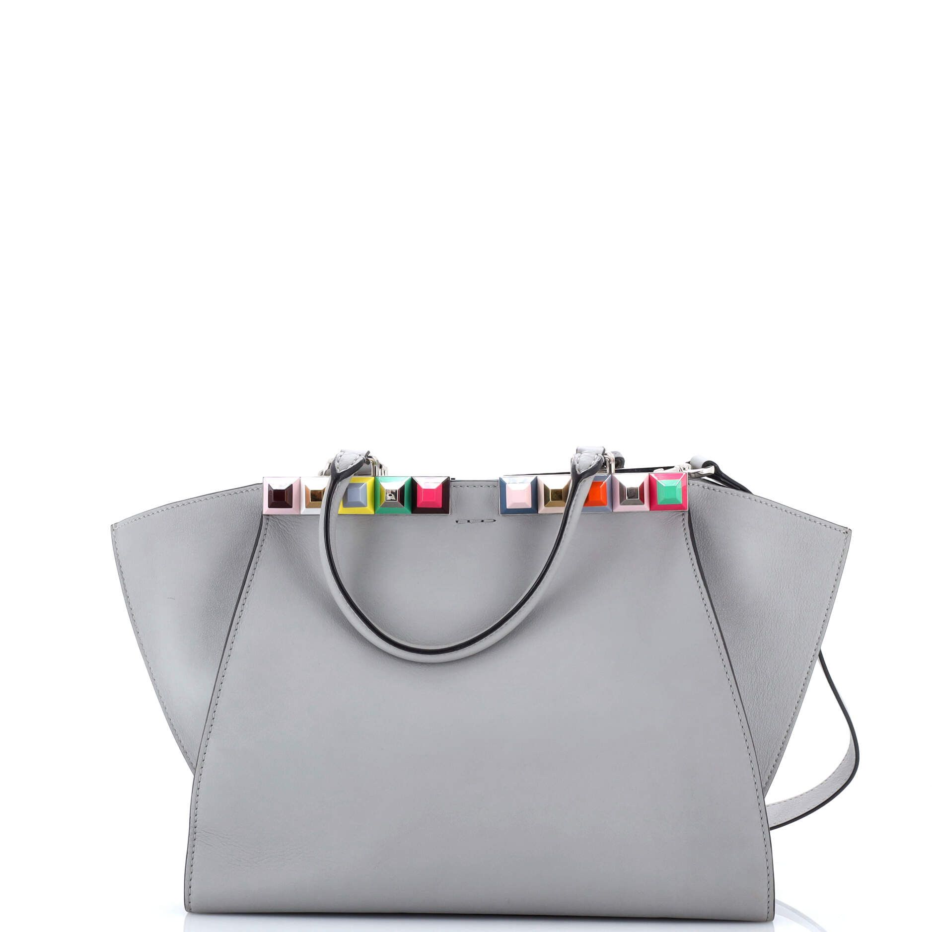 Fendi Petite 3Jours Bag Studded Leather Size ONE SIZE - 2 Thumbnail