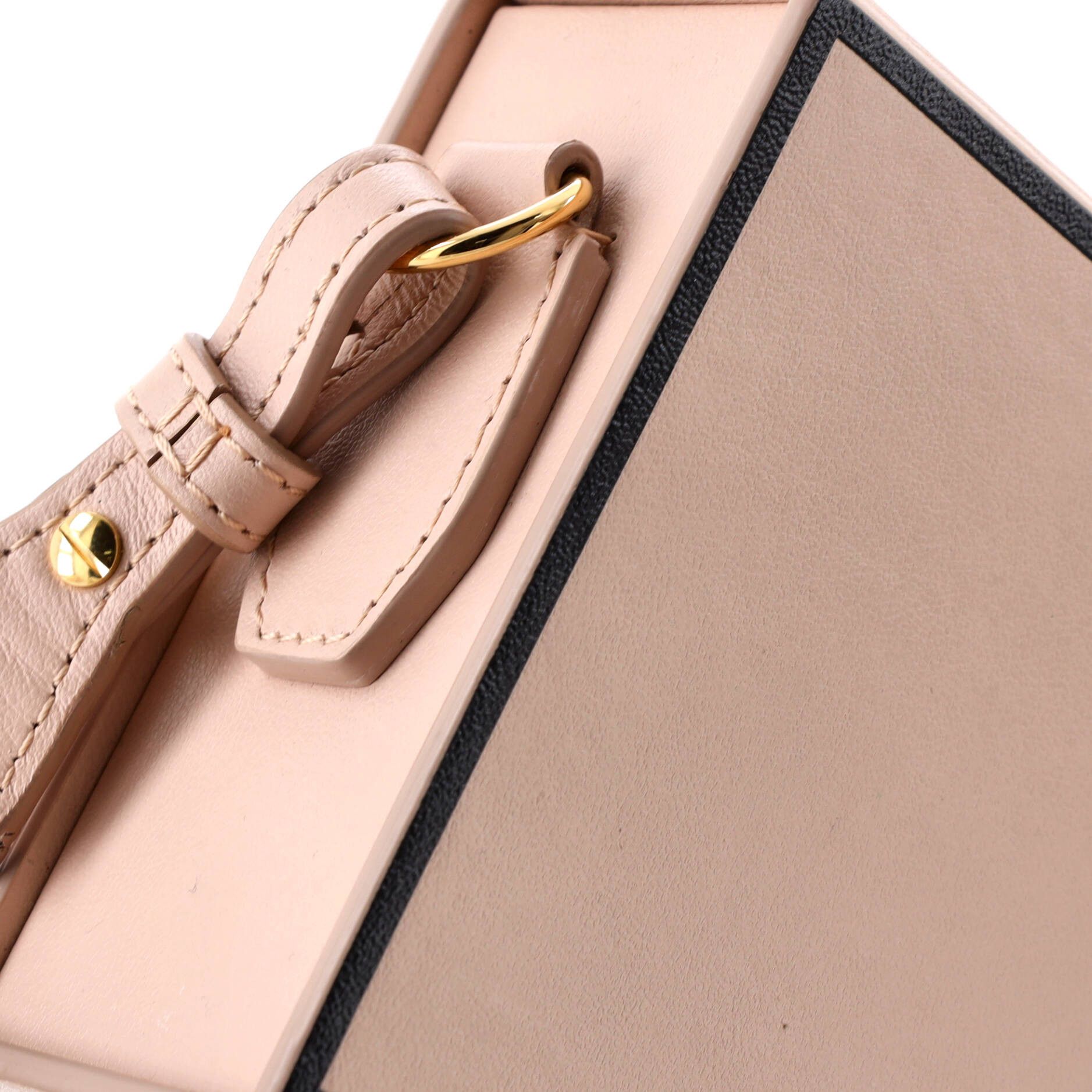 Fendi Logo Horizontal Box Crossbody Bag Leather Size ONE SIZE - 5 Thumbnail