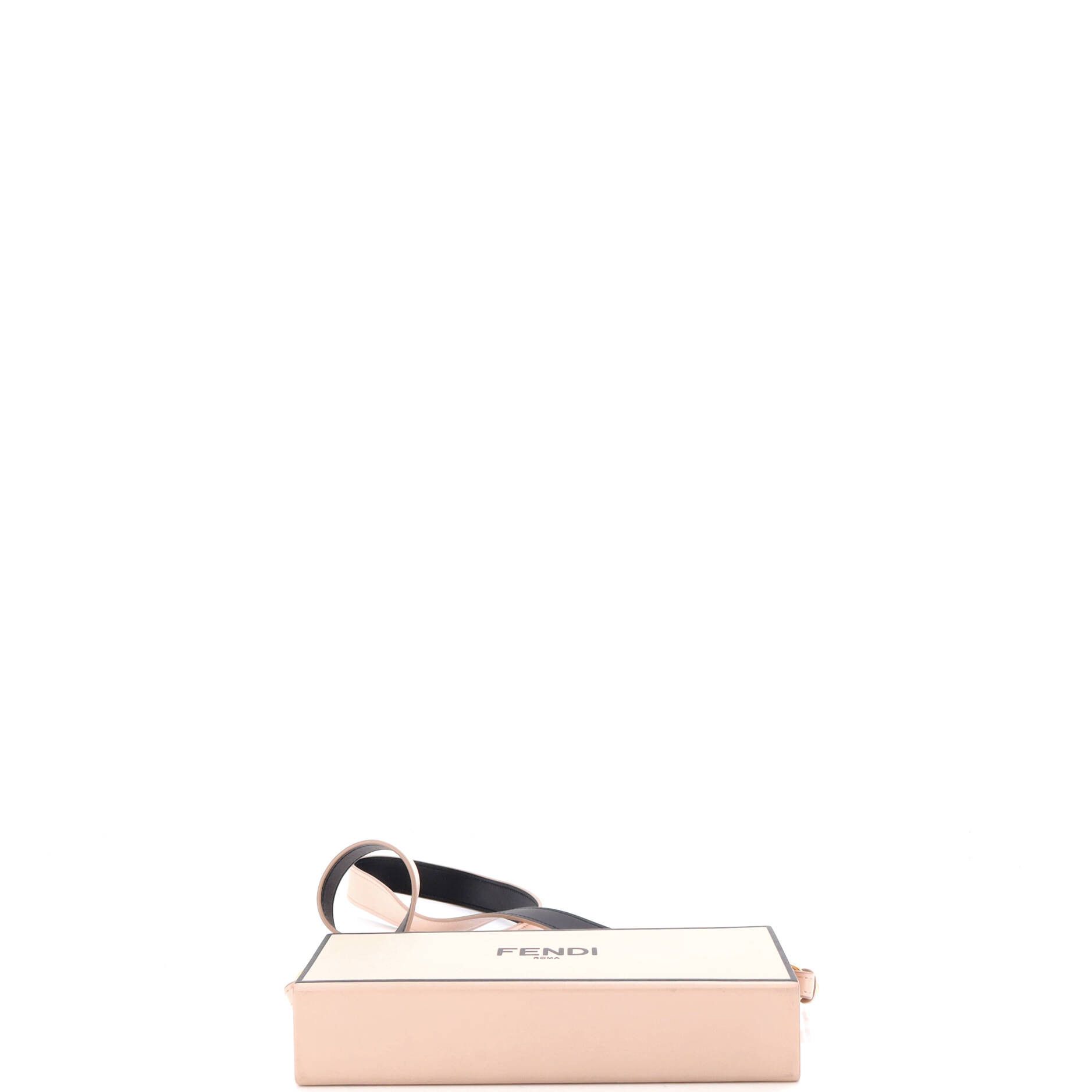 Fendi Logo Horizontal Box Crossbody Bag Leather Size ONE SIZE - 3 Thumbnail