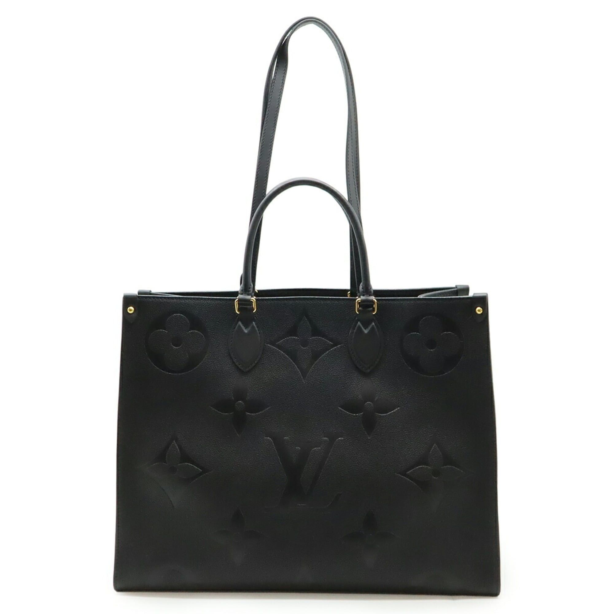 Louis Vuitton LOUIS VUITTON Monogram Empreinte On the Go GM Tote Bag, Large Shoulder Noir Black, M44925 Size ONE SIZE - 2 Thumbnail