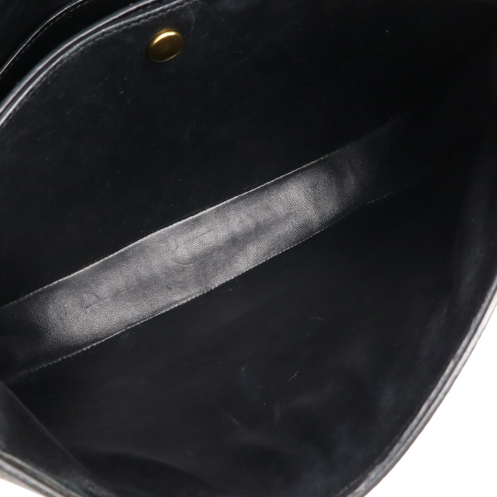 Celine CELINE Trotter Medium Shoulder Bag in Black Leather Size ONE SIZE - 7 Thumbnail
