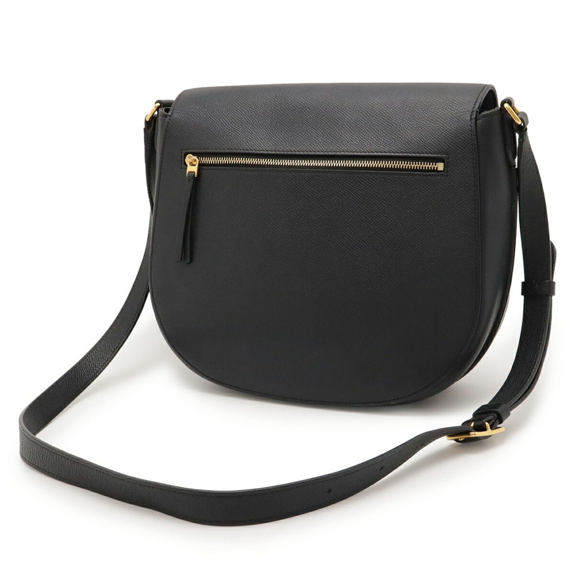 Celine CELINE Trotter Medium Shoulder Bag in Black Leather Size ONE SIZE - 3 Thumbnail