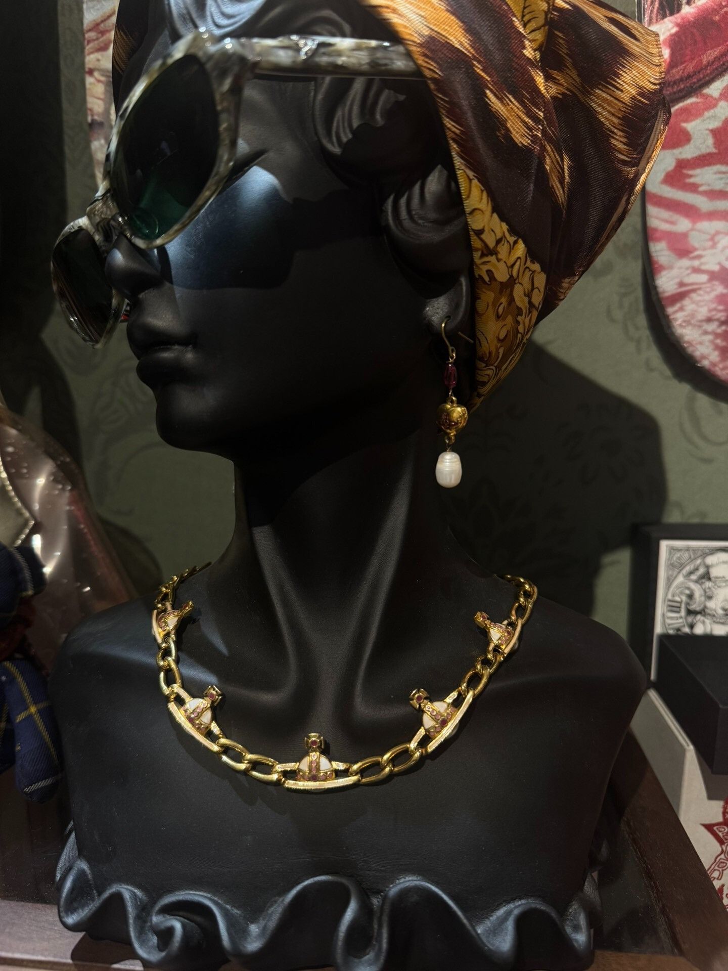 Vivienne Westwood vivienne westwood five-saturn choker necklace Size ONE SIZE - 8 Thumbnail