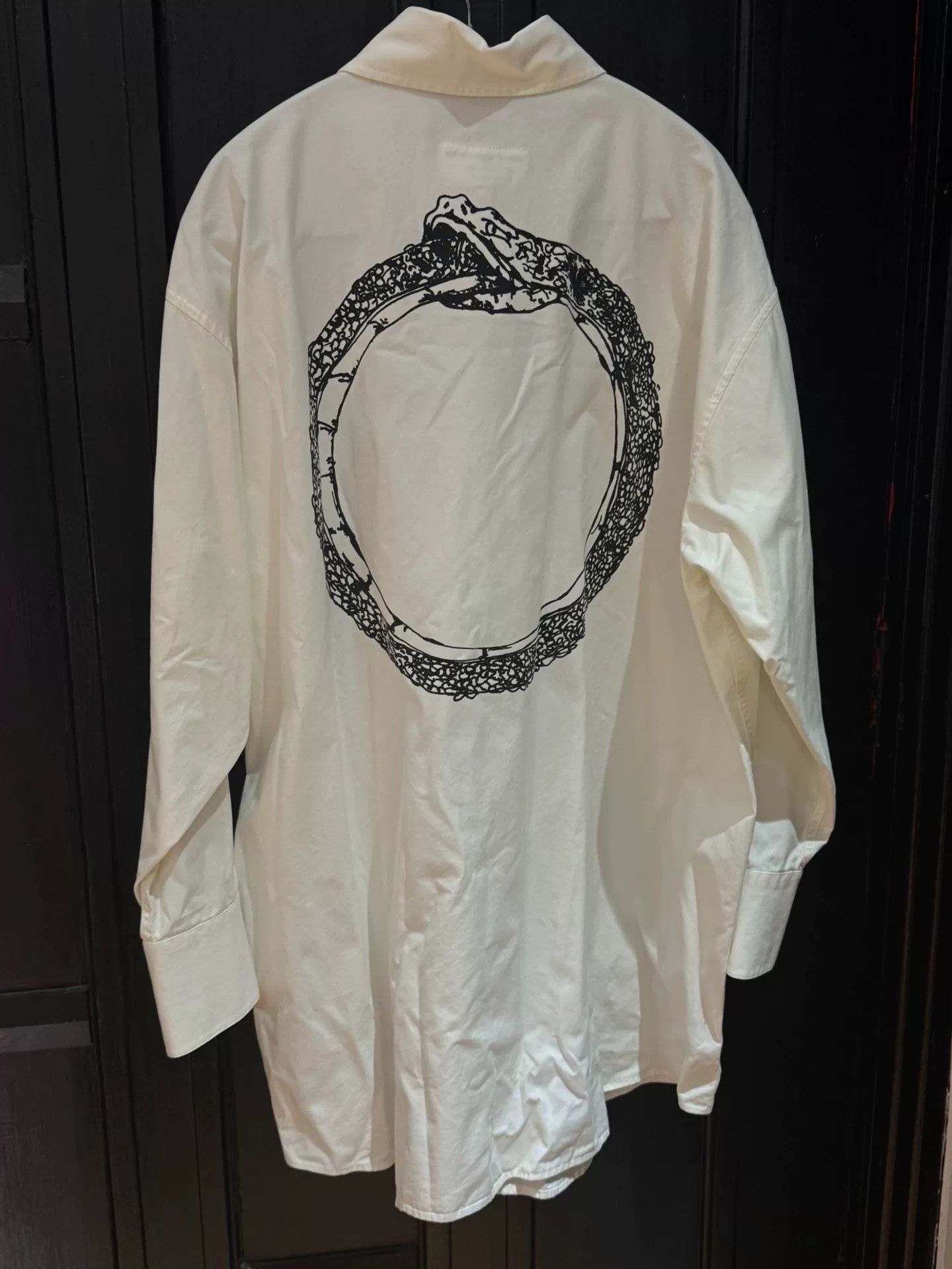 MM6 snake print long shirt by MM6 Maison Margiela Size M / US 6-8 / IT 42-44 - 3 Thumbnail