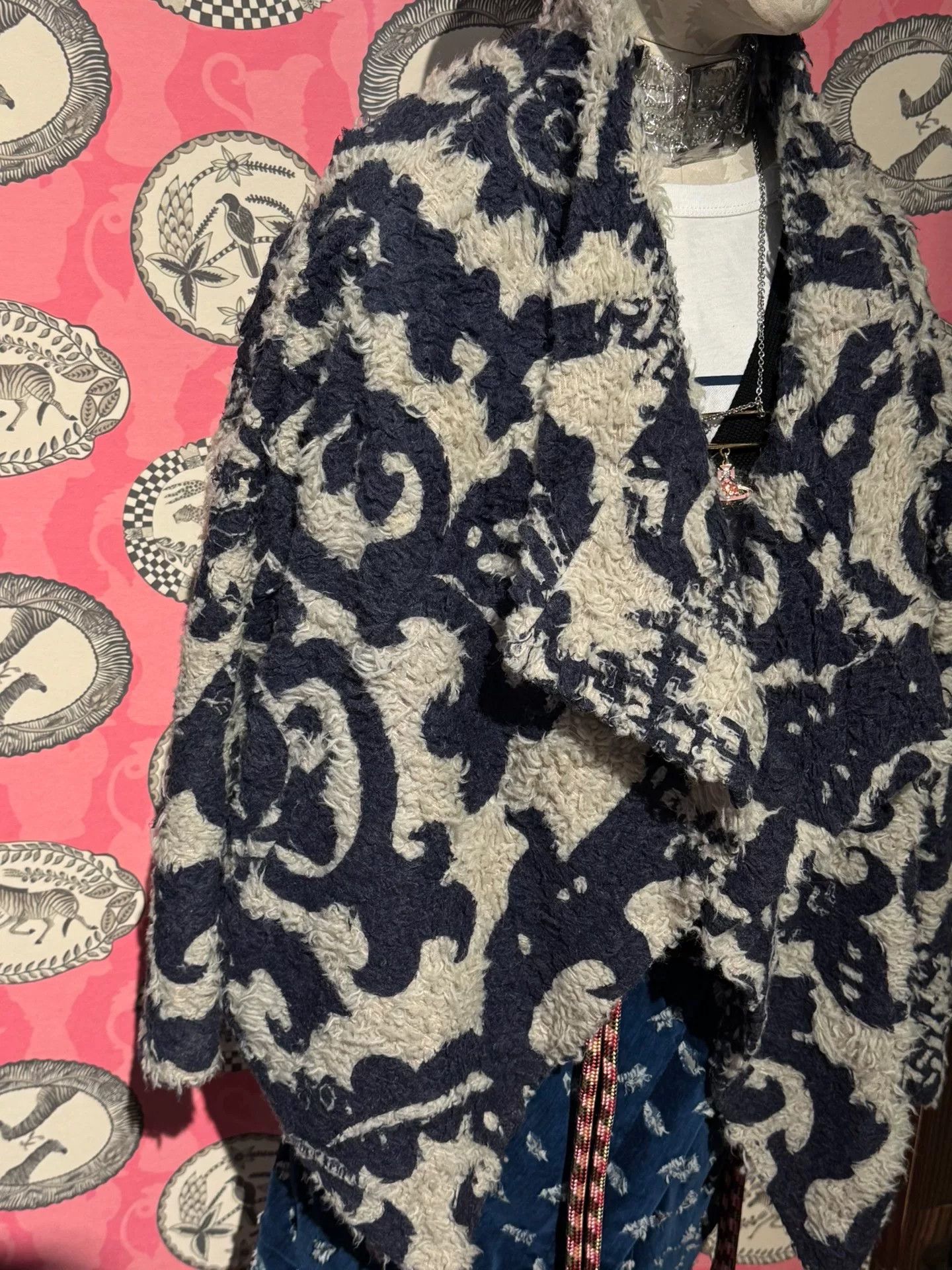 Vivienne Westwood vivienne westwood navy patterned wool coat Size M / US 6-8 / IT 42-44 - 2 Thumbnail