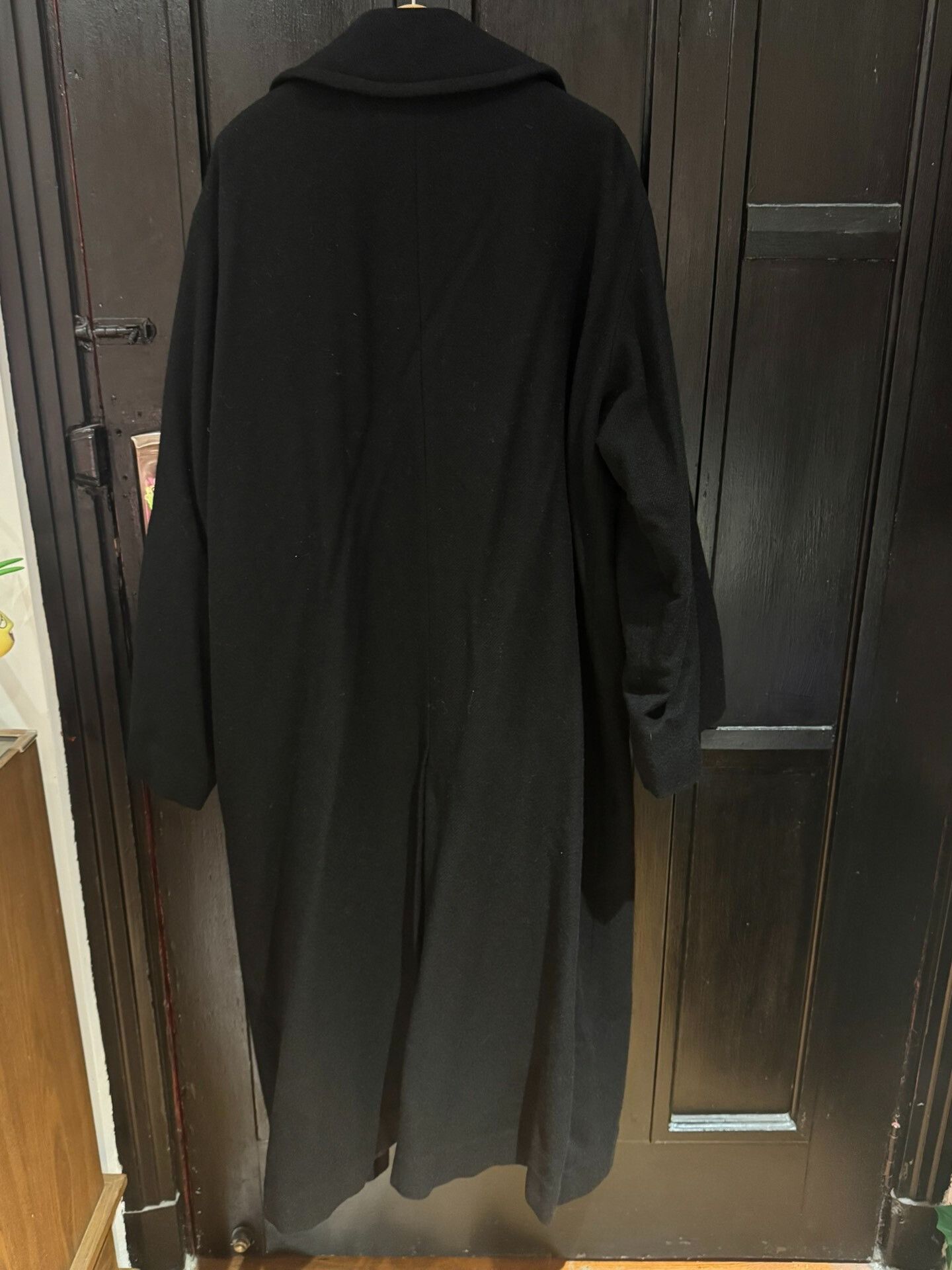 Y's long black wool oversized coat by y's Size US XXL / EU 58 / 5 - 2 Thumbnail