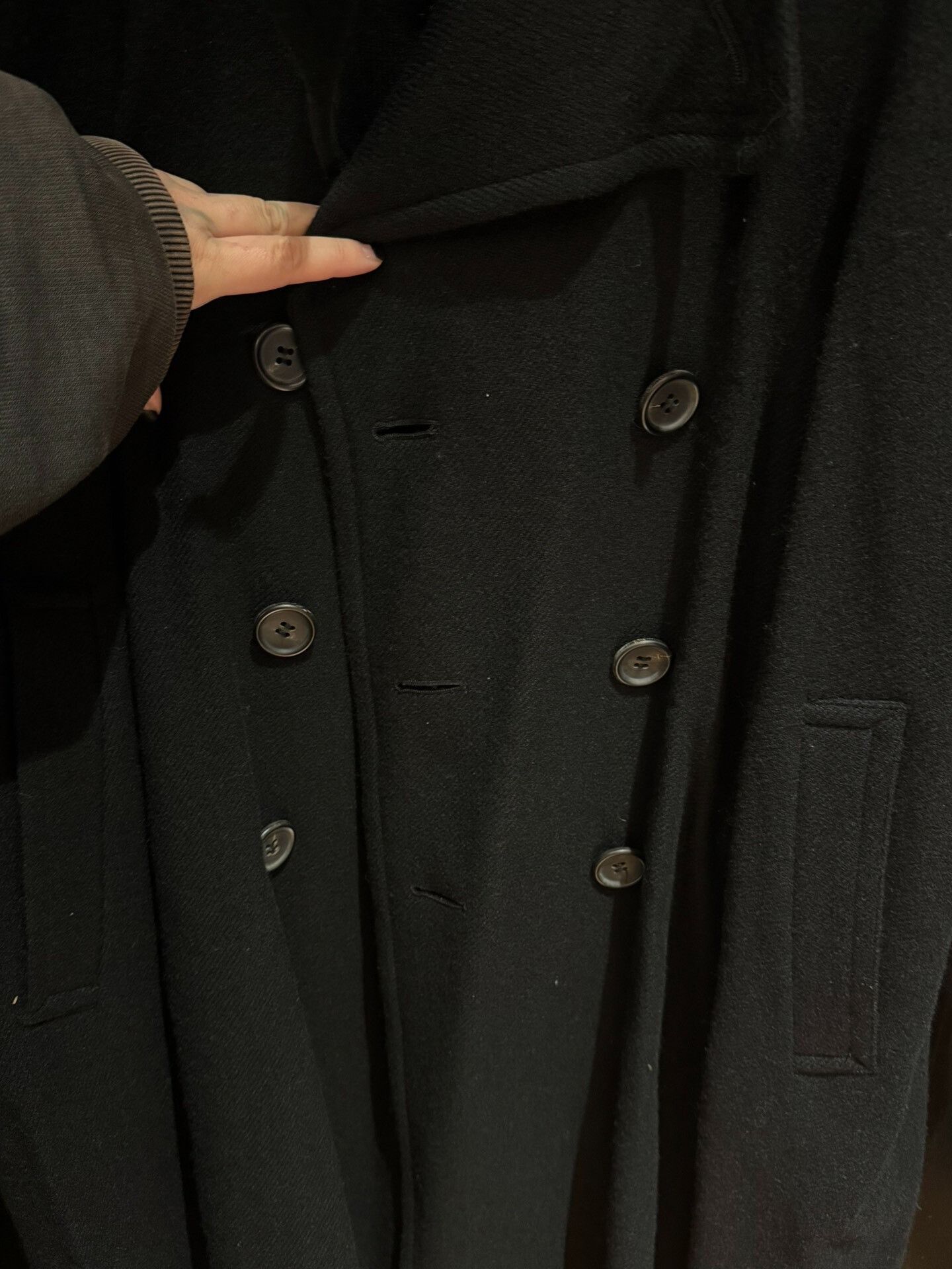 Y's long black wool oversized coat by y's Size US XXL / EU 58 / 5 - 3 Thumbnail
